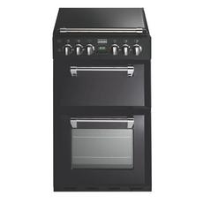 Stoves 550DFW 55cm Dual Fuel Rangecooker with Double Oven and Gas Hob - Black