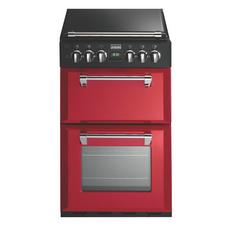 Stoves 550DFW Dual Fuel Range Cooker with Double Oven & Gas Hob - Jalapeno Red