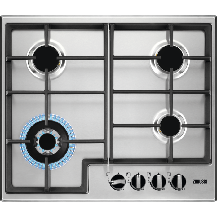 Zanussi ZGNN645X 60cm Gas Hob - Stainless Steel