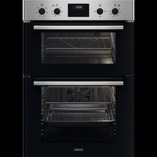 Zanussi ZKCXL3X1 56cm Built In Electric Double Oven - Stainless Steel