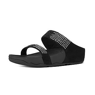 Fitflop™ Women's Flare Suede Sandals Black