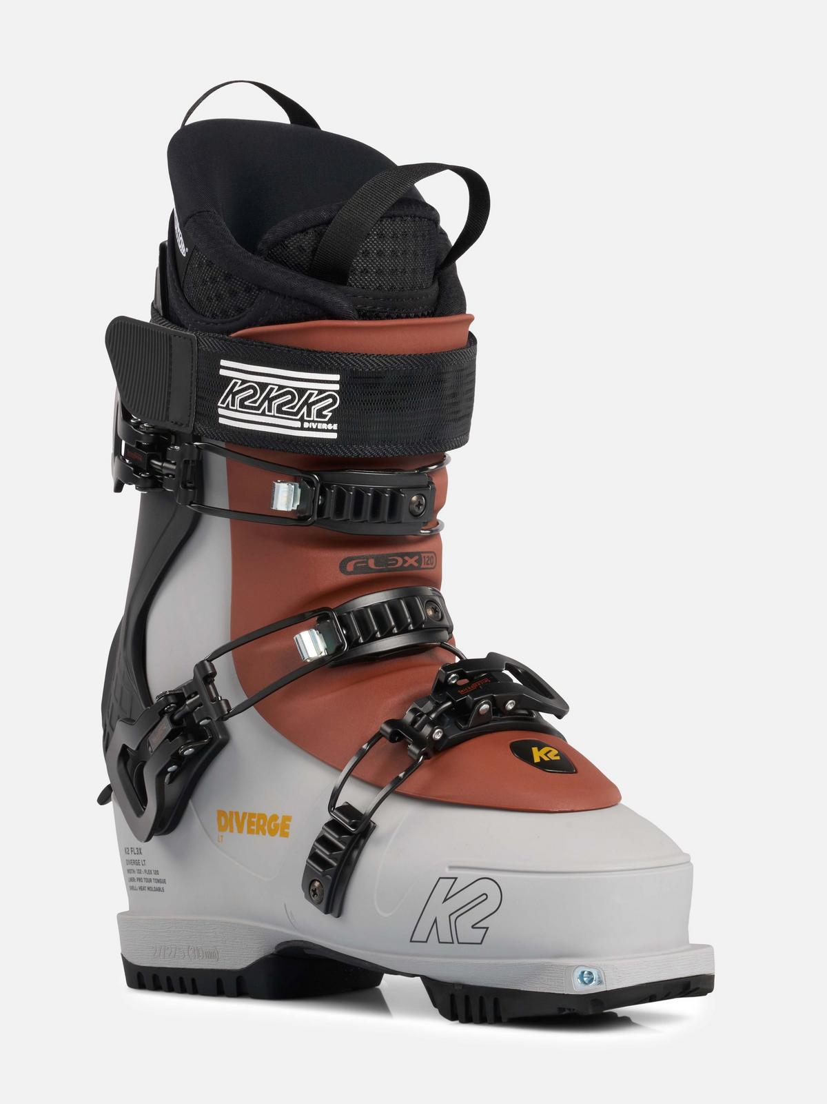  K2 Diverge LT Mens Ski Boots Grey/Brown 7.5 (25.5) : Sports &  Outdoors