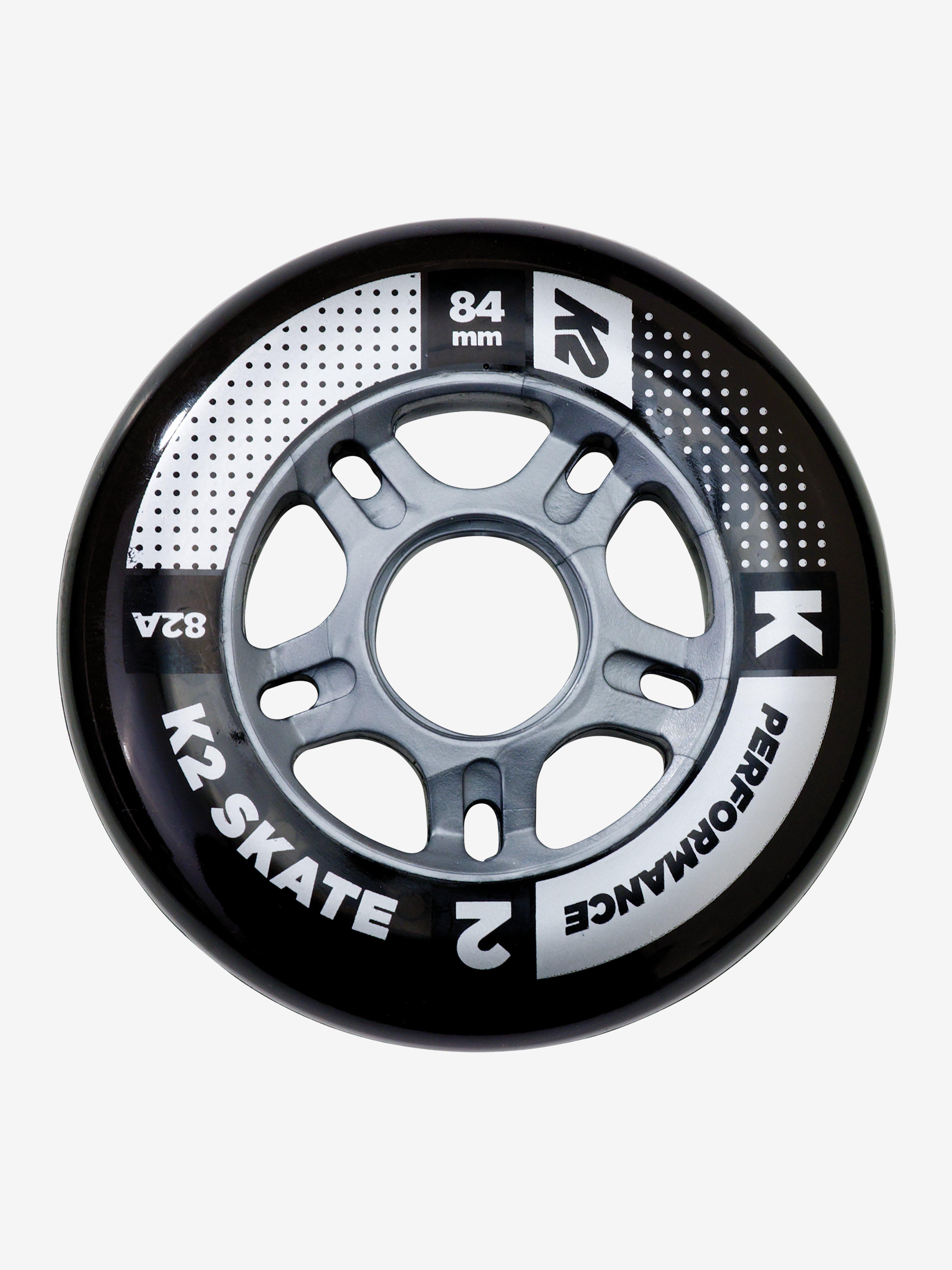 Ruote Per Pattini In Linea K2 BOOSTER 80mm 82A - Pack Da 4, Nere, Unisex Adulto - Foto 6