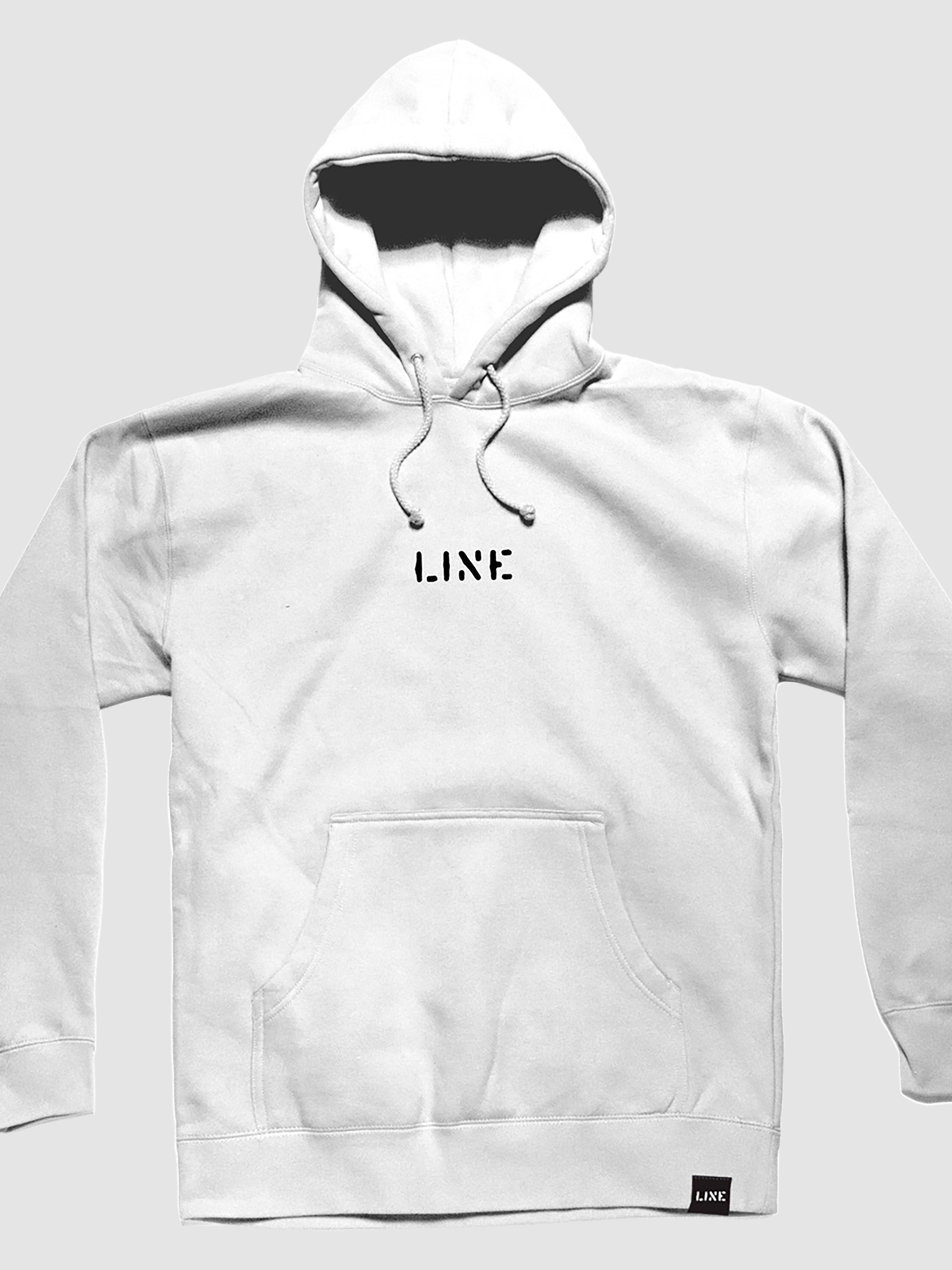 hoodie white black