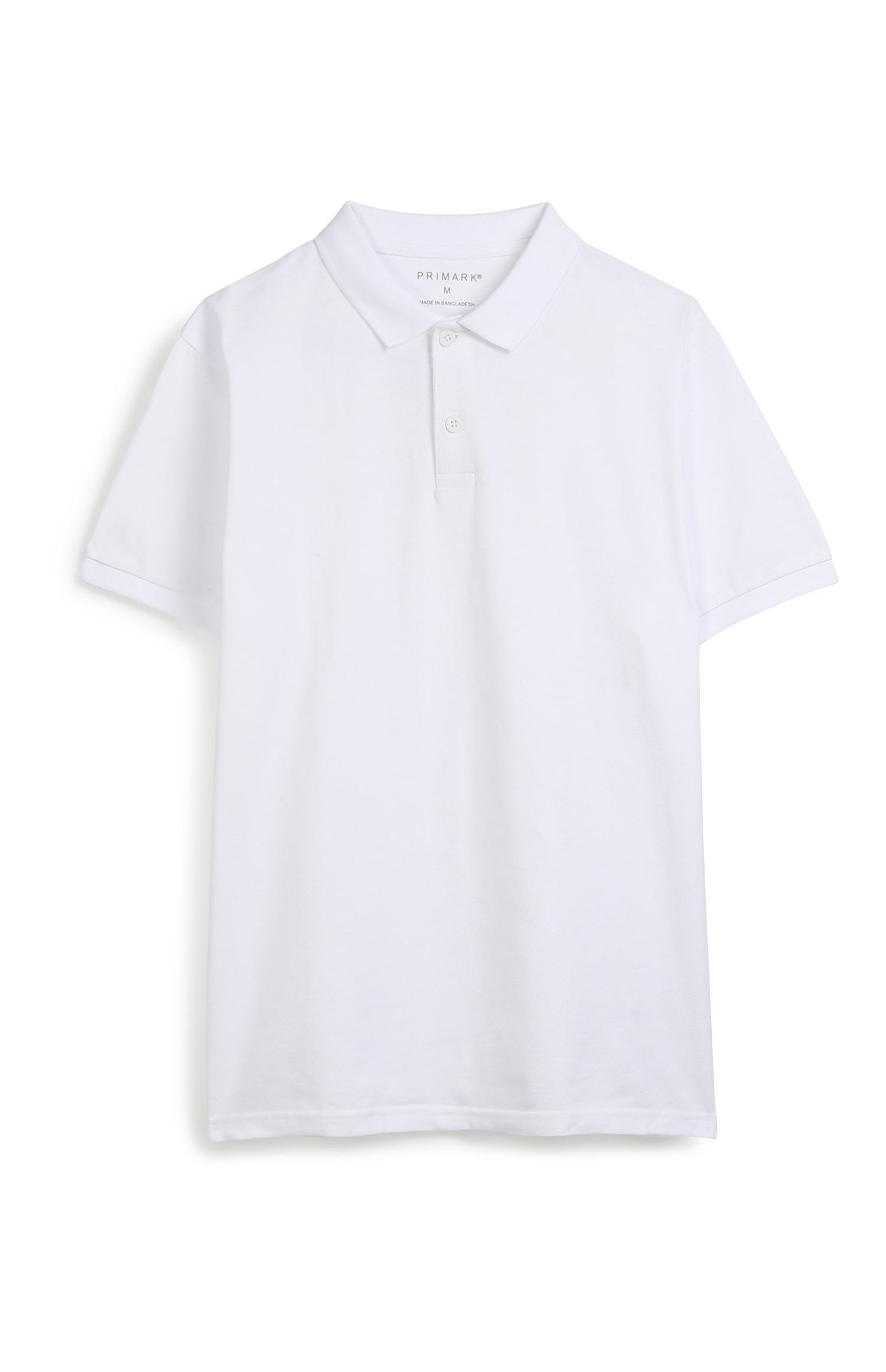 Weißes Poloshirt