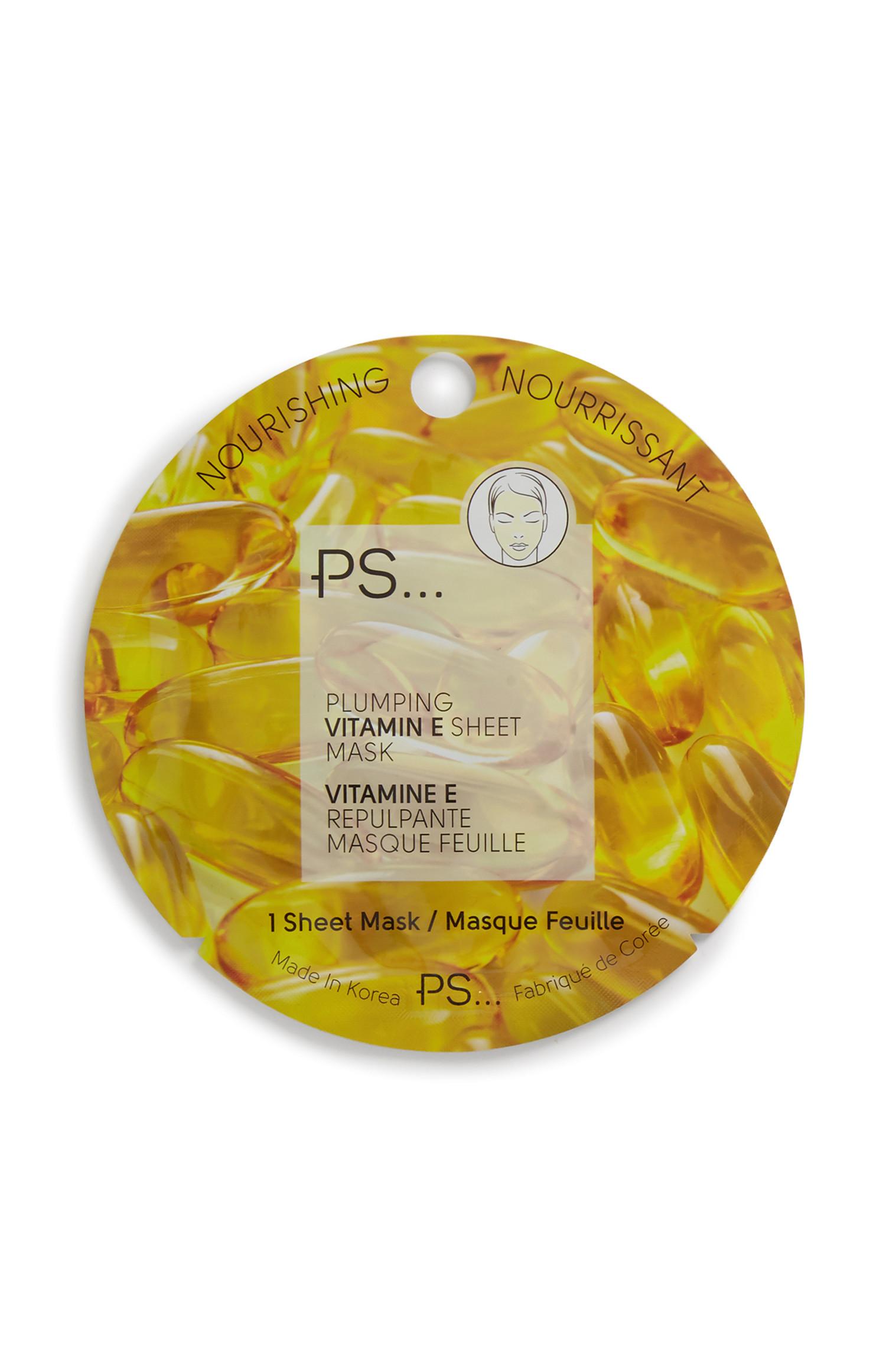 Maschera in tessuto alla vitamina E