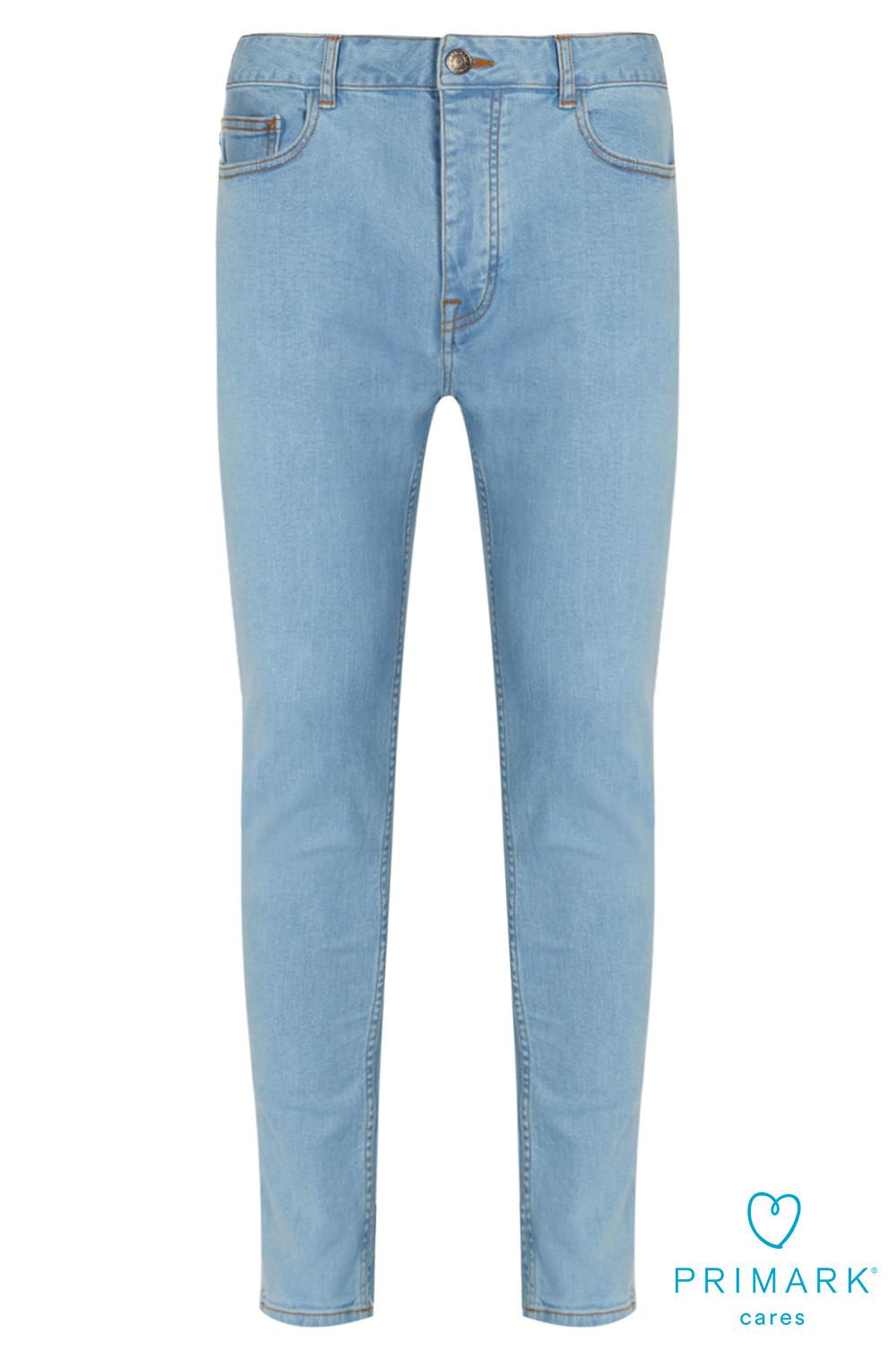 Hellblaue Skinny Jeans aus nachhaltiger Baumwolle