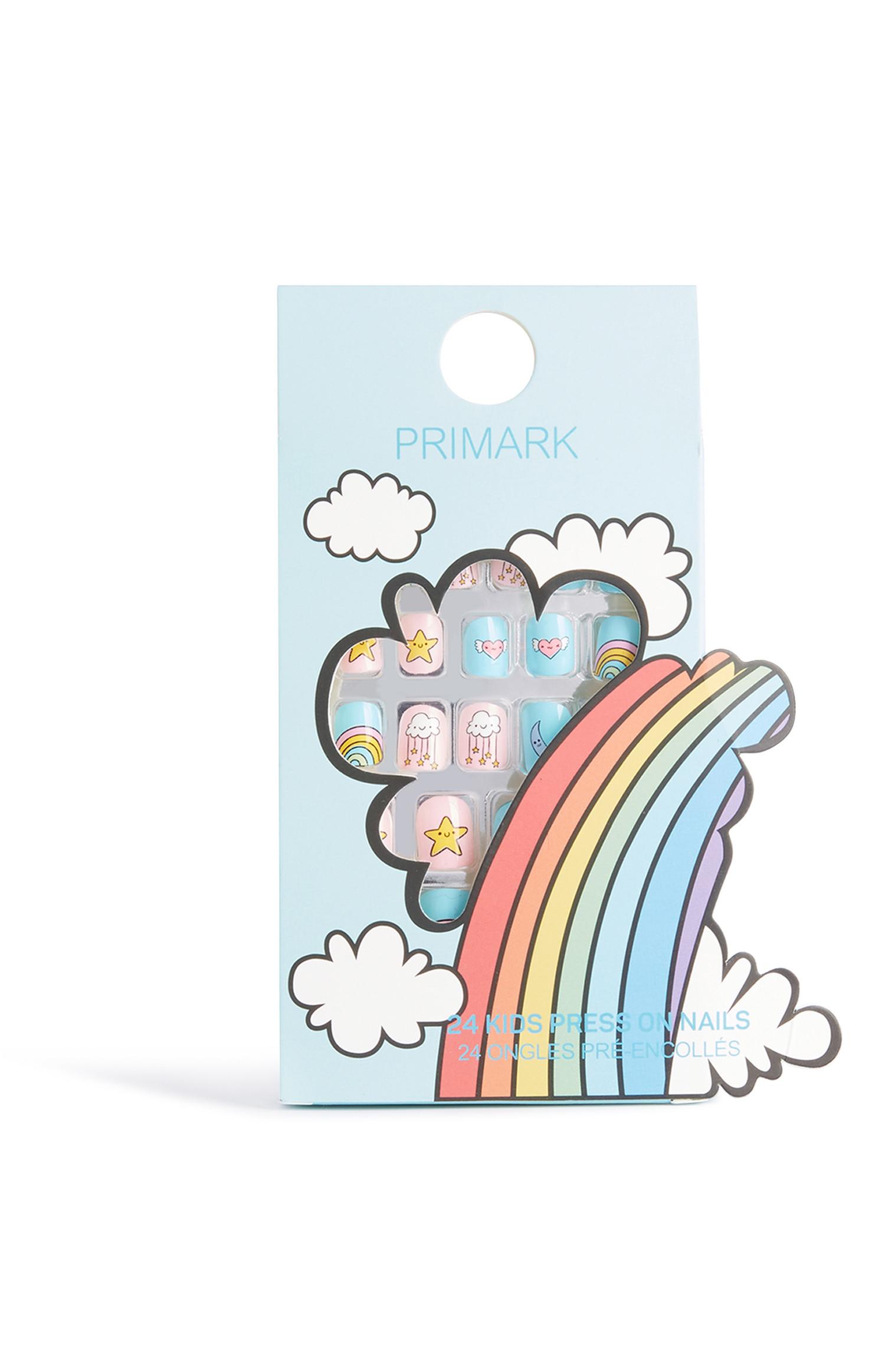 Unghie a pressione arcobaleno