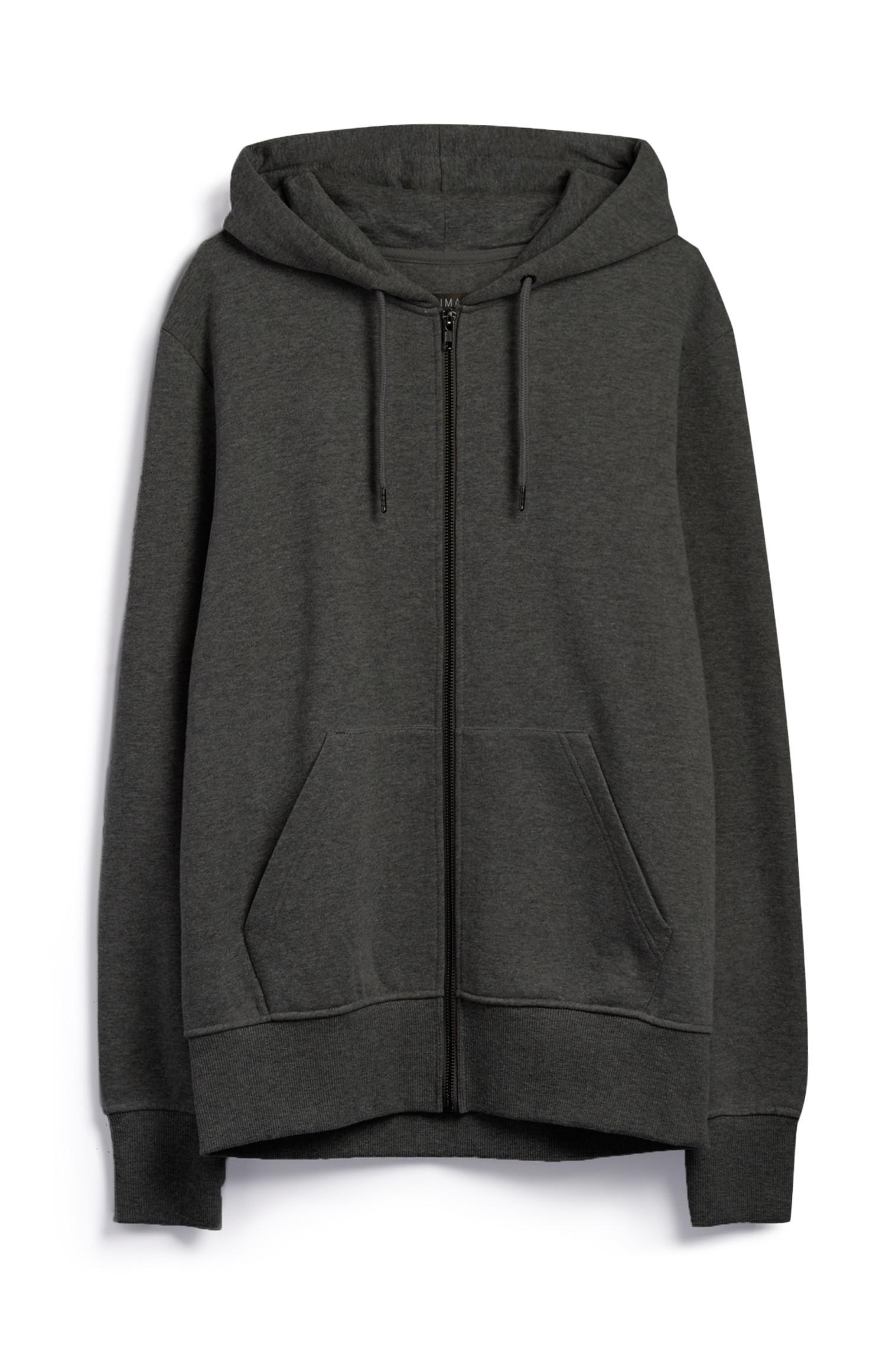 Graue Kapuzenjacke