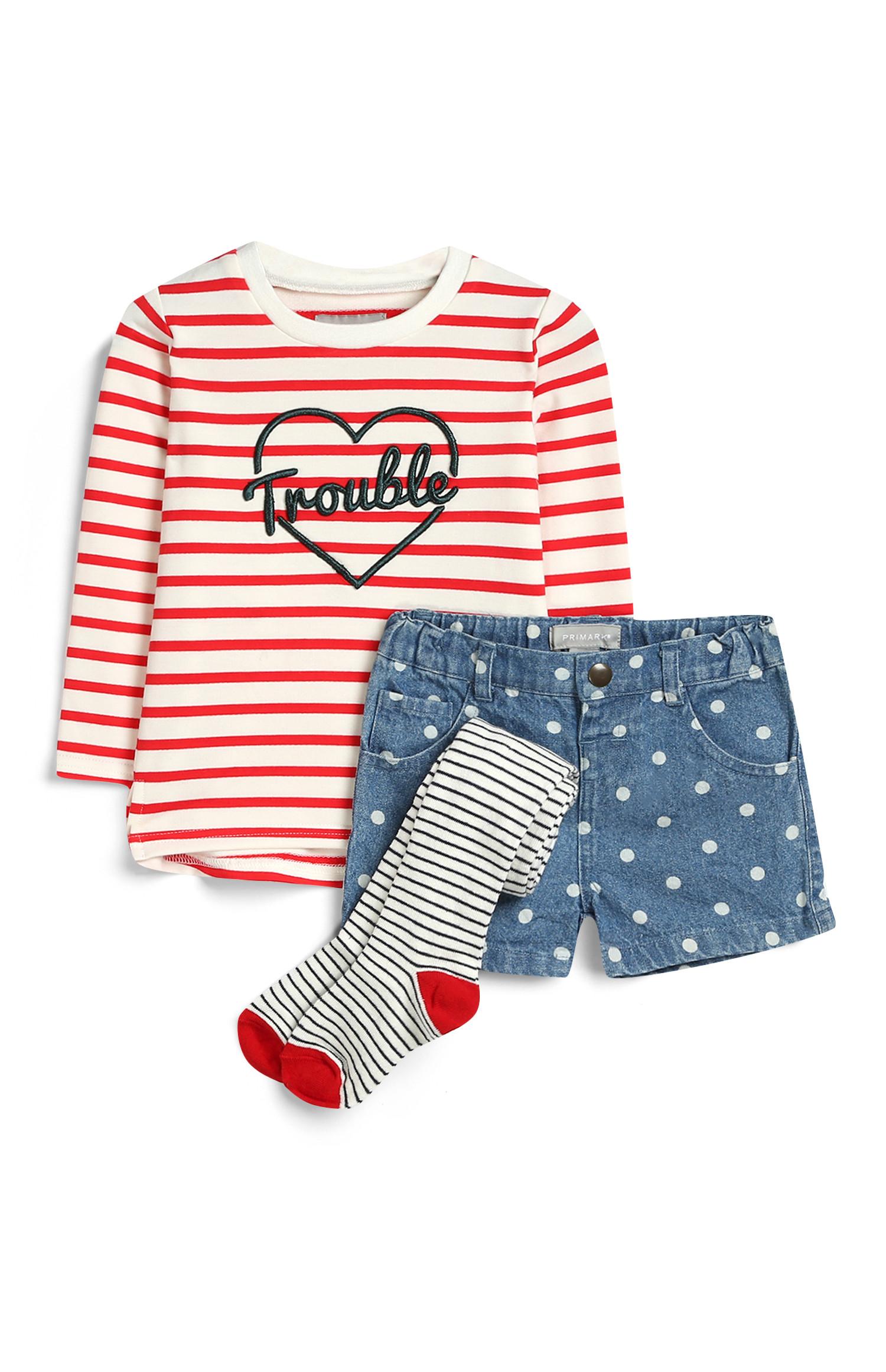 Completino 3 pezzi da bambina