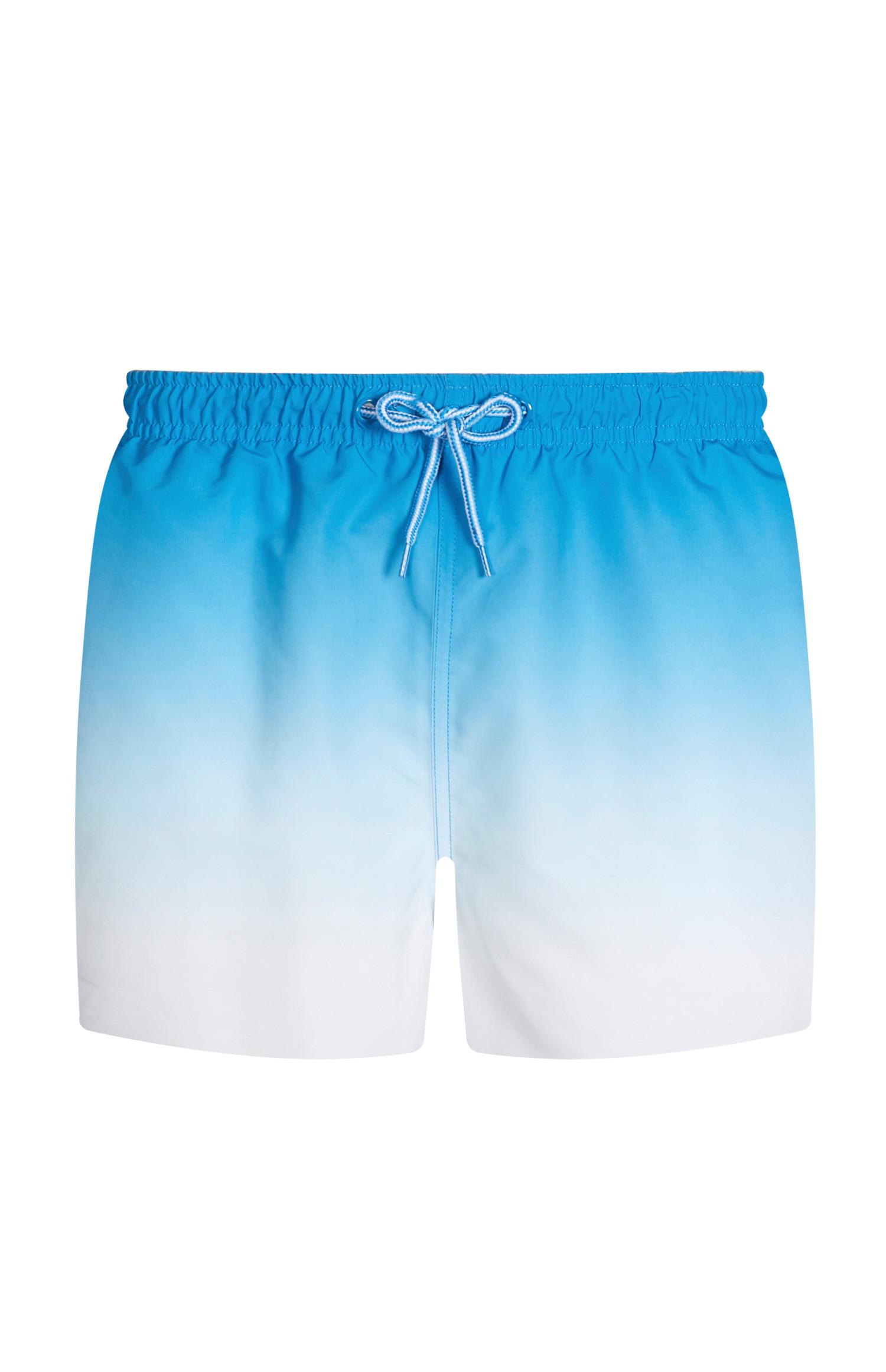 Blaue Badeshorts mit Farbverlauf