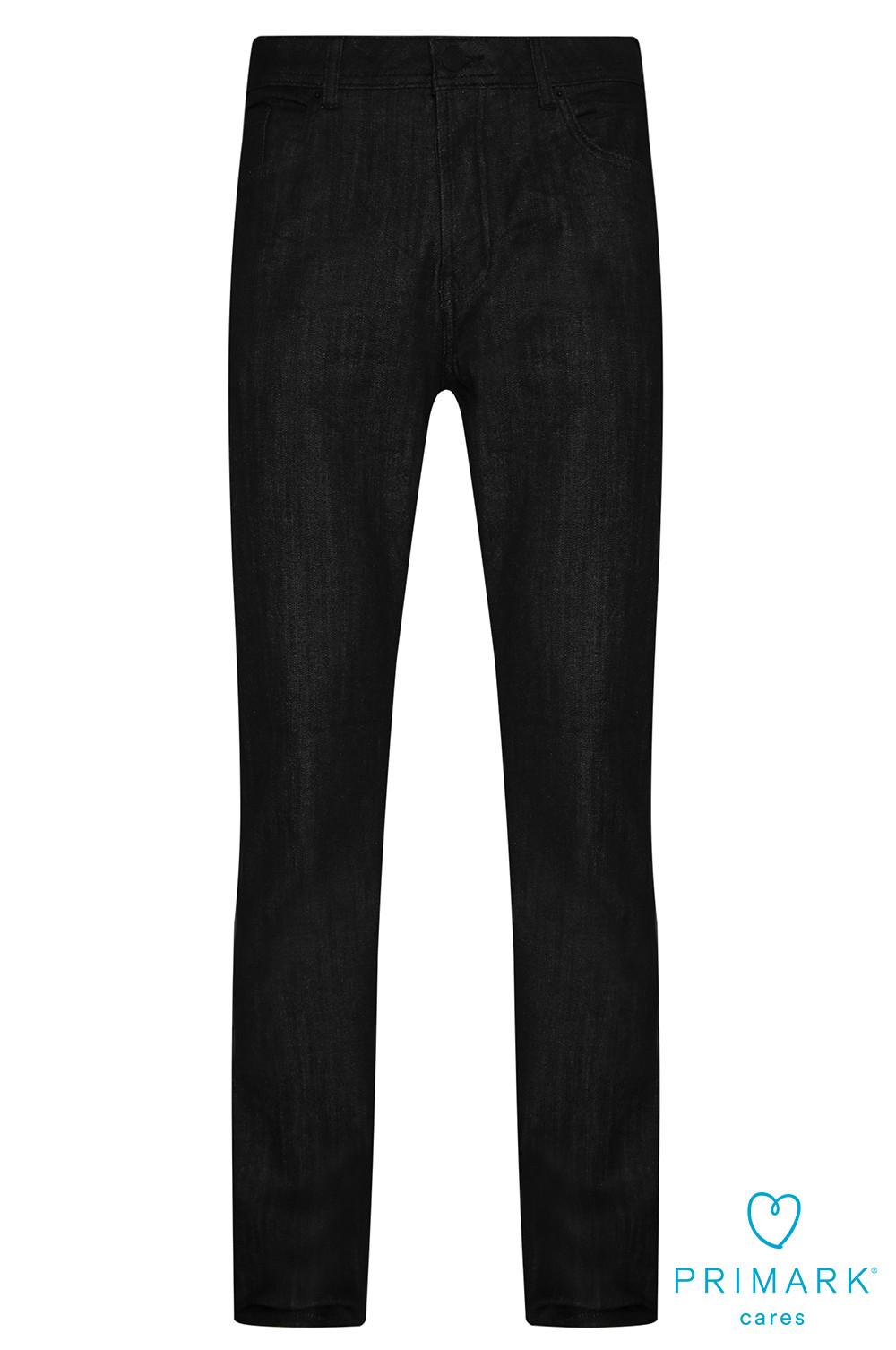 Schwarze Jeans aus nachhaltiger Baumwolle mit geradem Bein