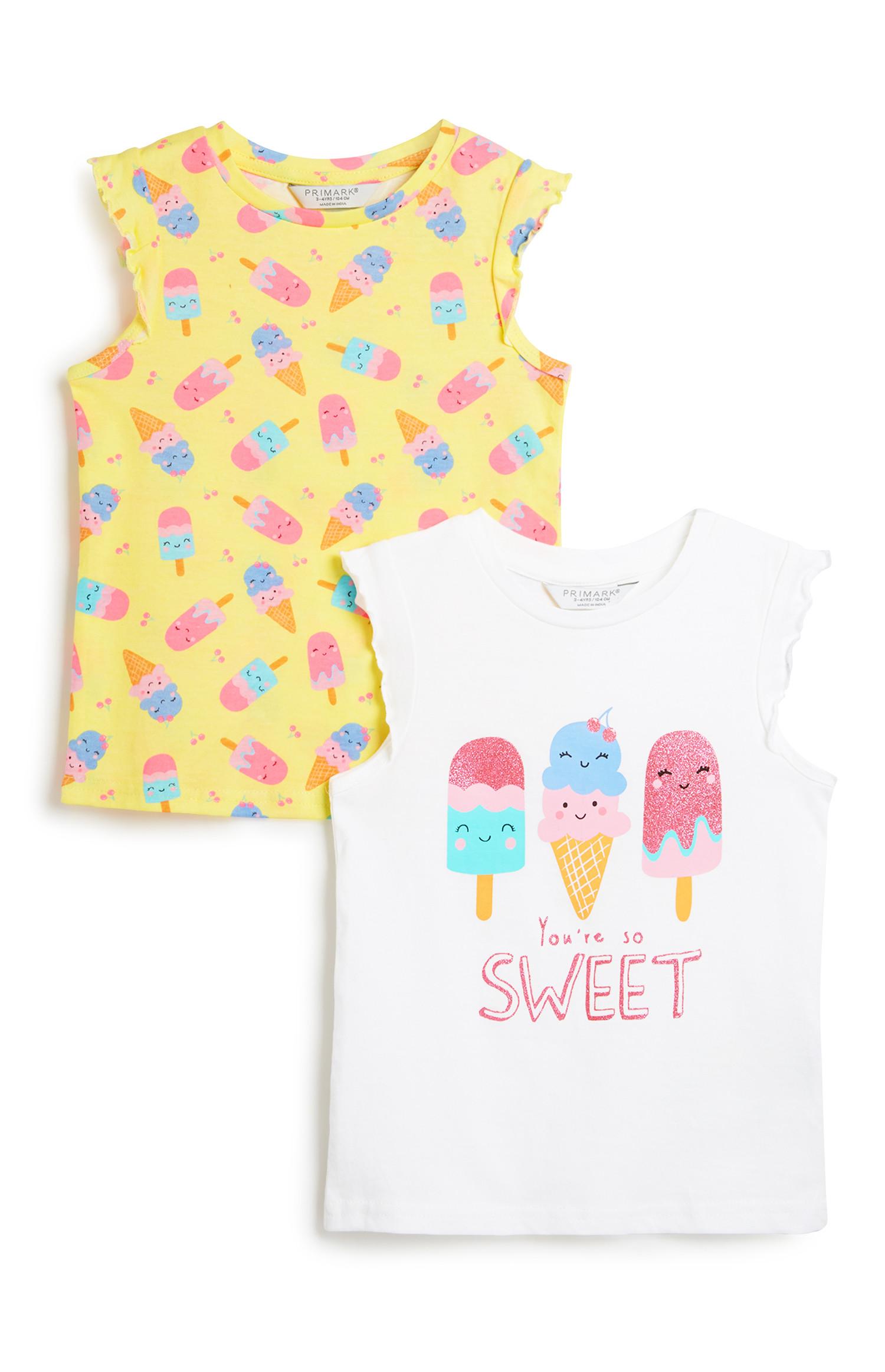 Top mit Eistüten (kl. Mädchen), 2er-Pack