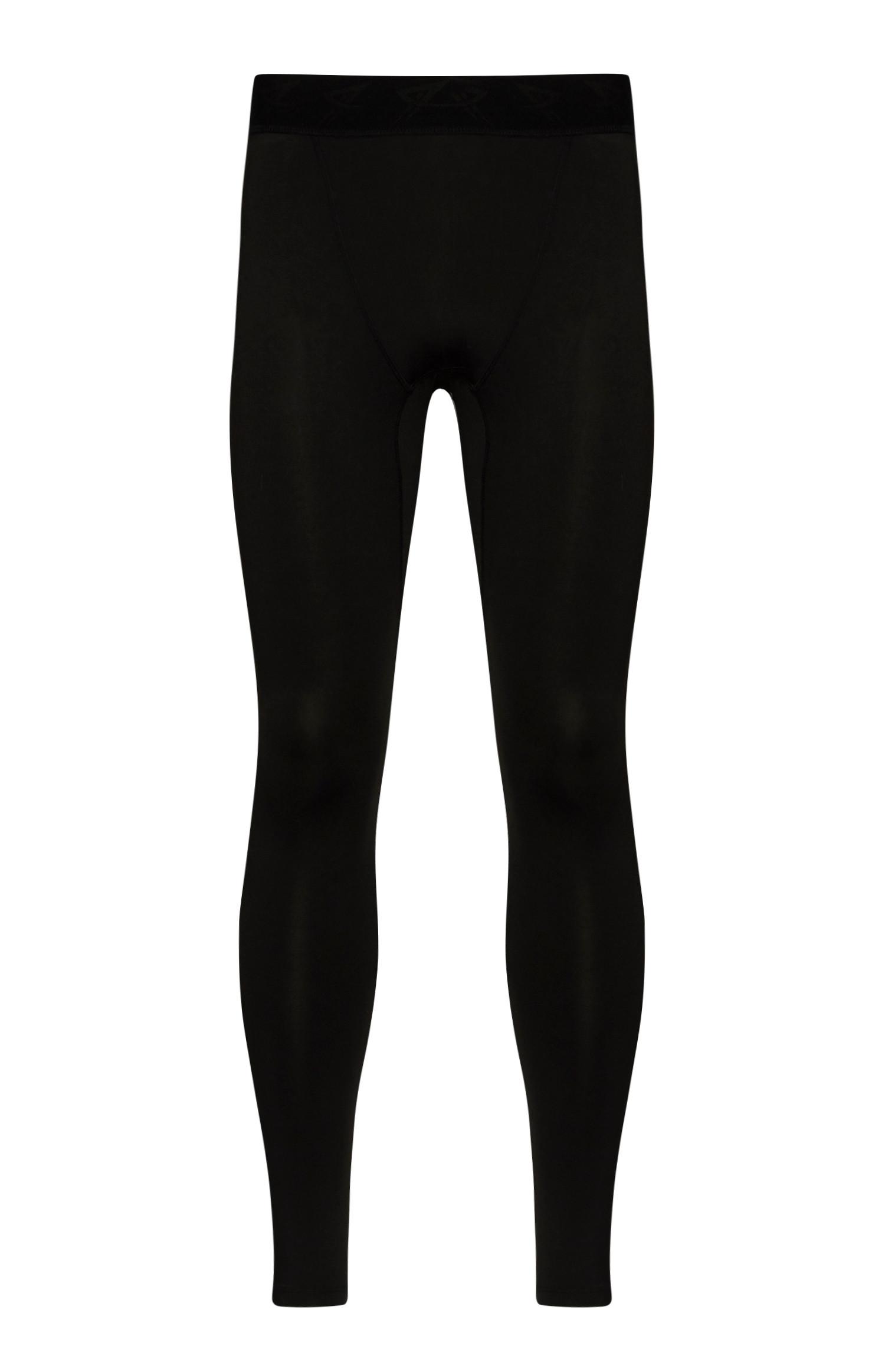 Schwarze Laufleggings