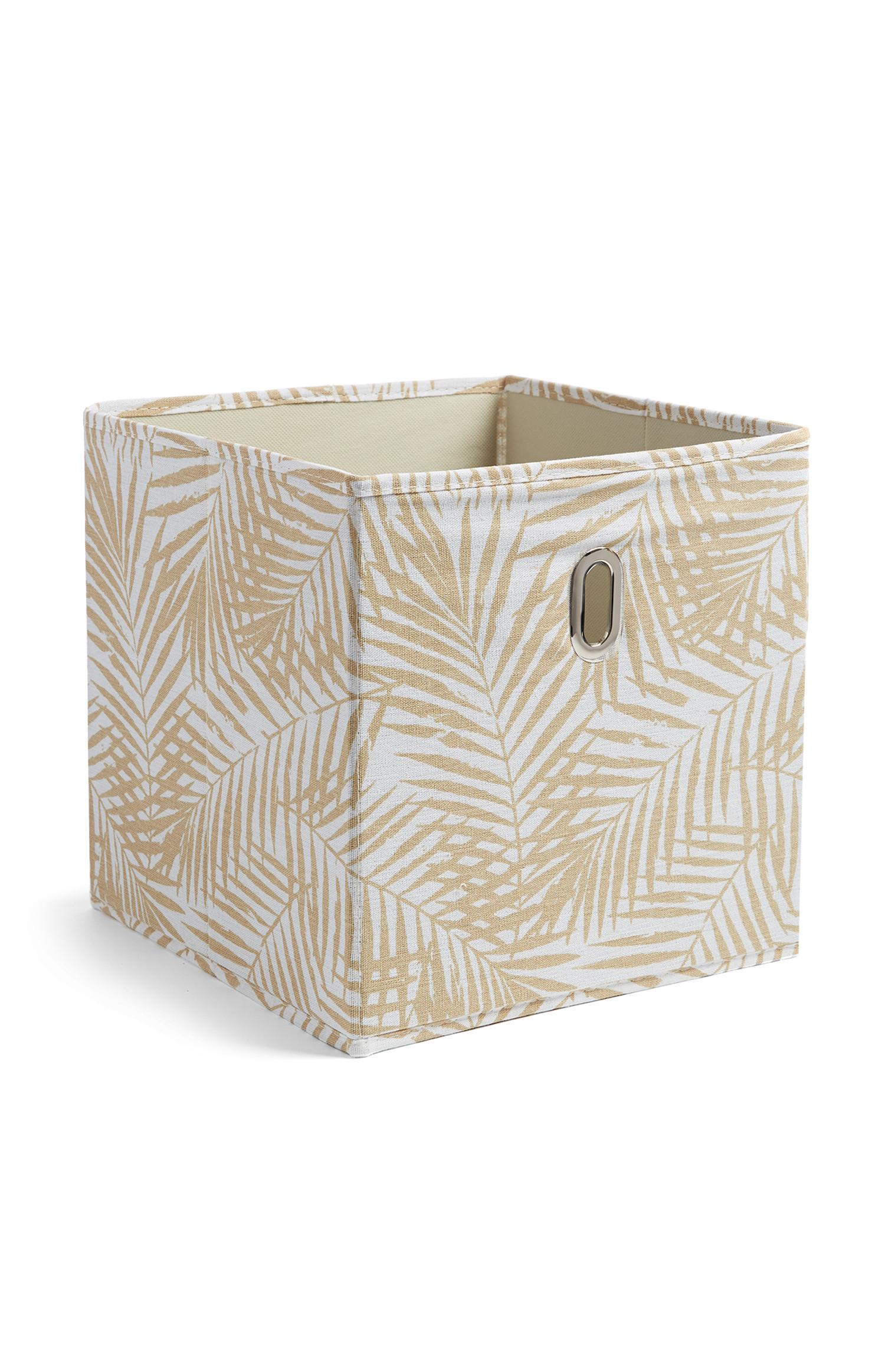 Scatola portaoggetti con foglie