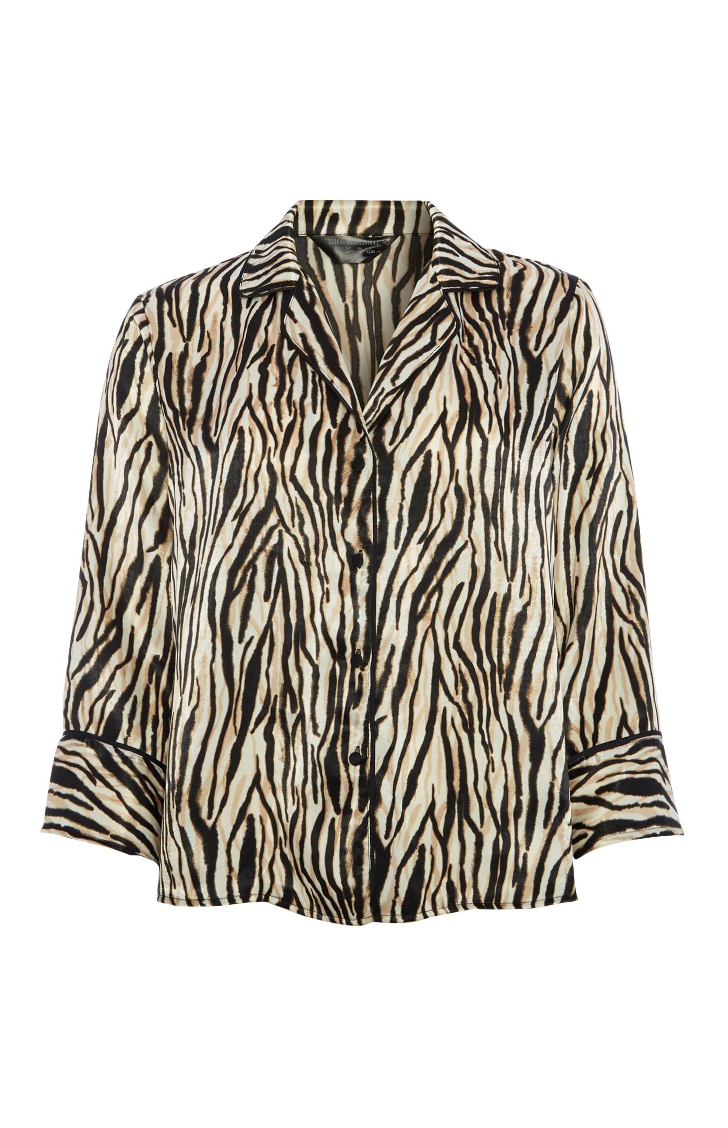 Blouse met dierenprint