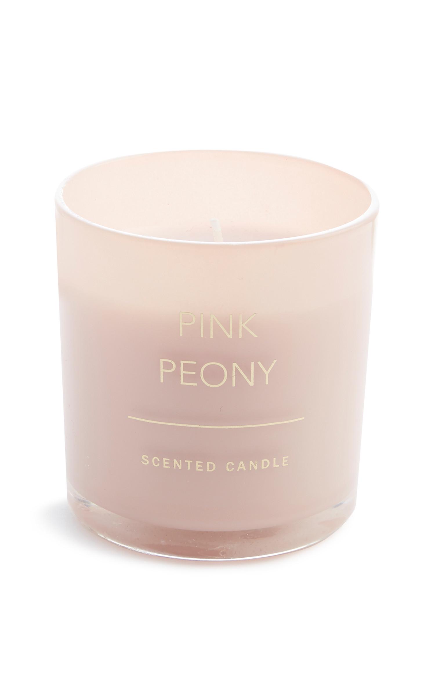 Candela grande Pink Peony