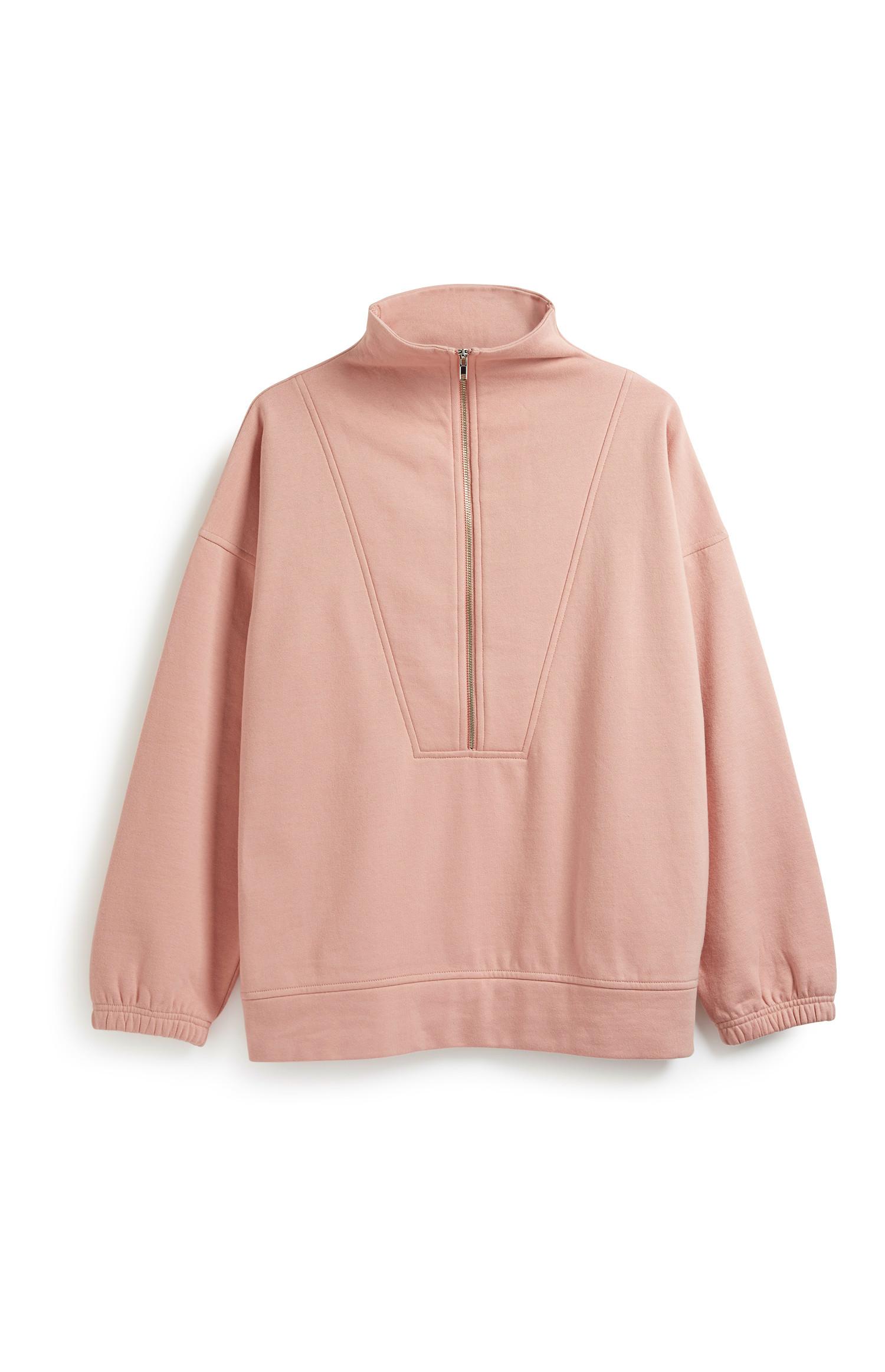 Rosa Pullover im Oversized-Look