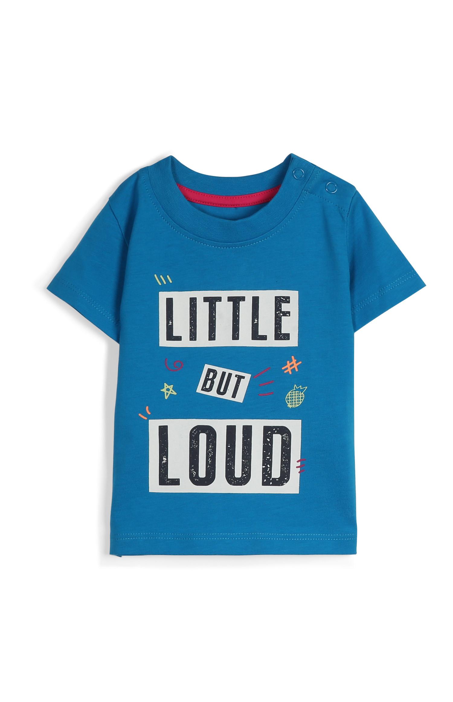 T-shirt con scritta da bimbo