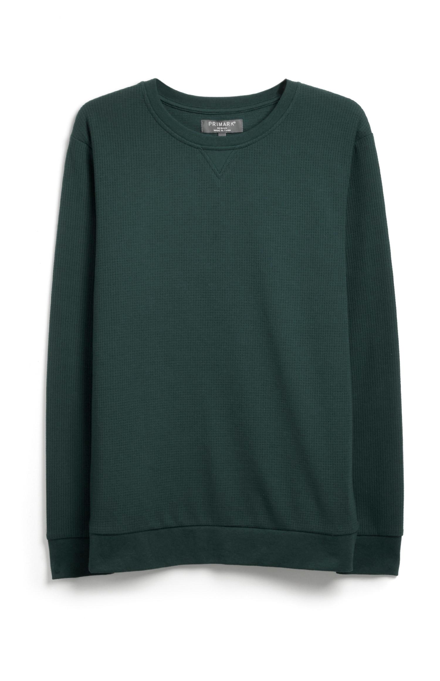 Khakifarbenes Rundhals-Top