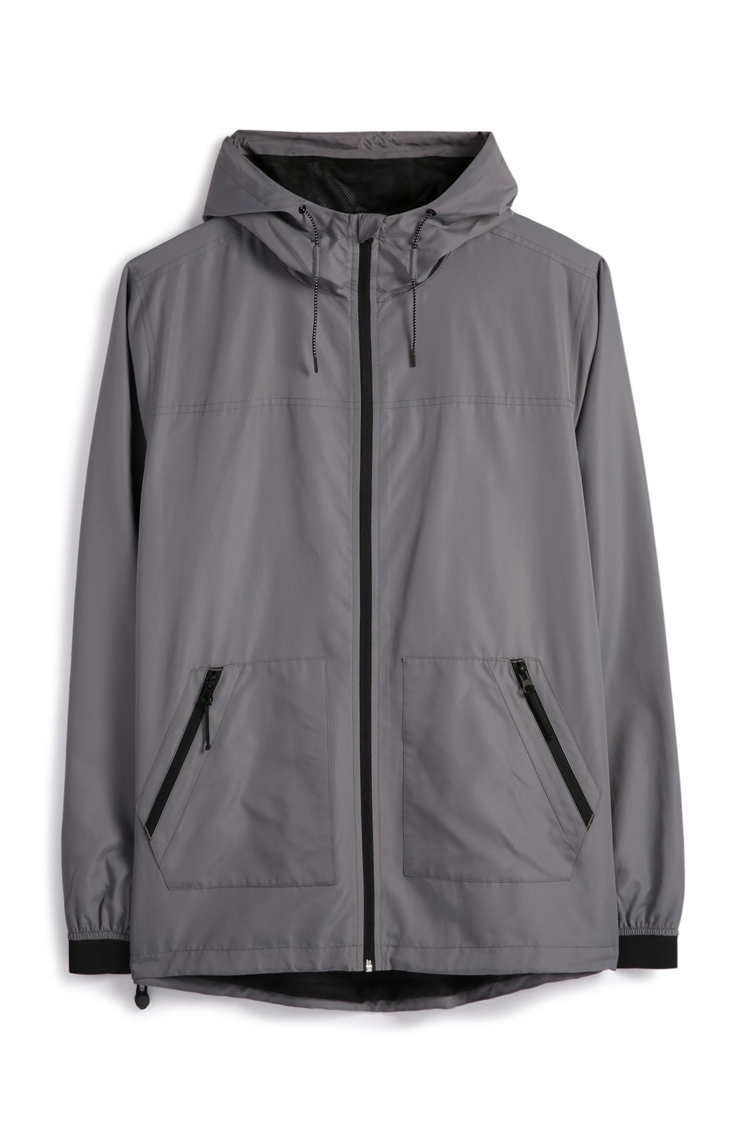 Grauer Kapuzenpullover