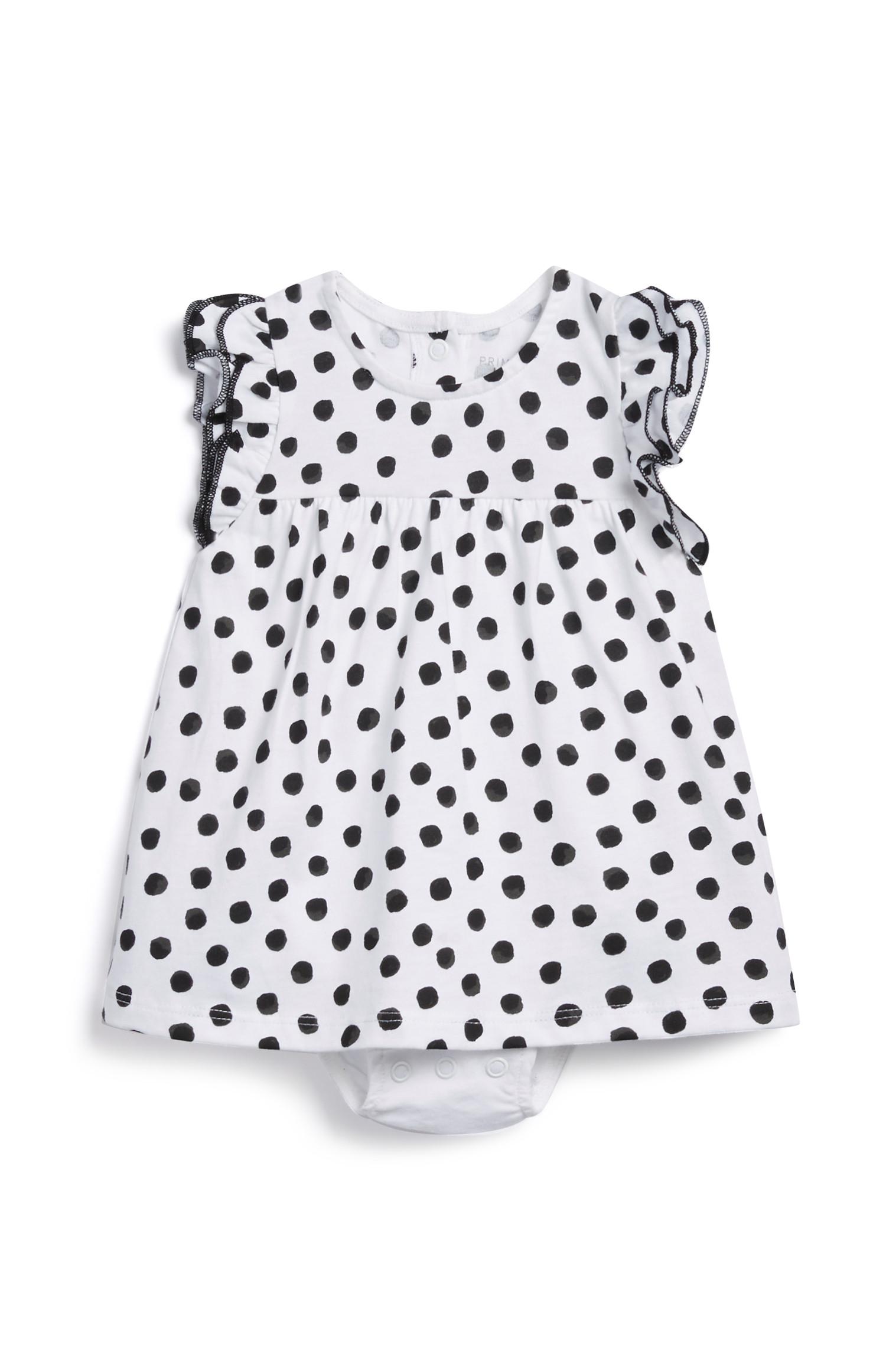 Vestito a pois neonata