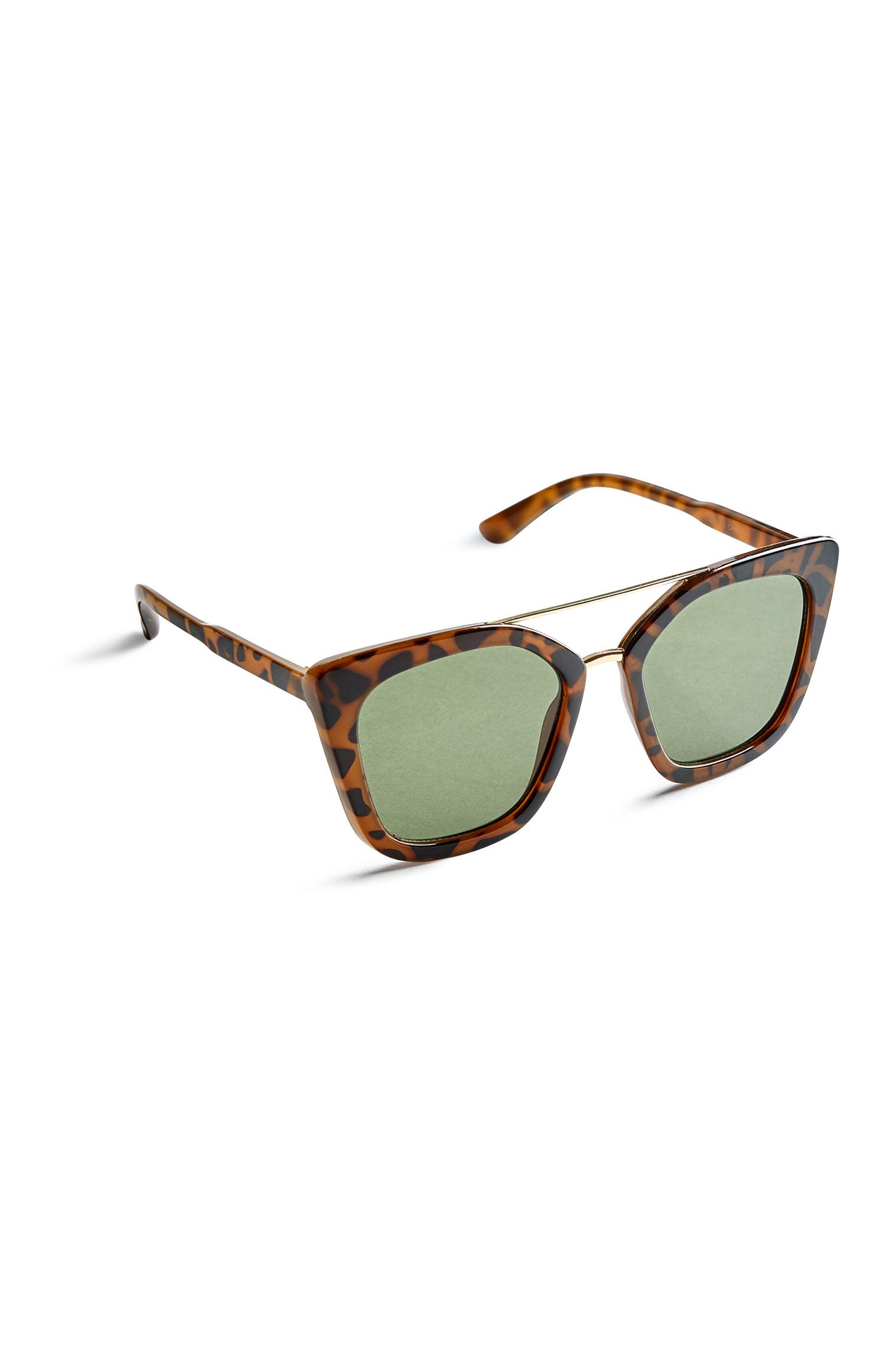 Zonnebril met schildpadprint