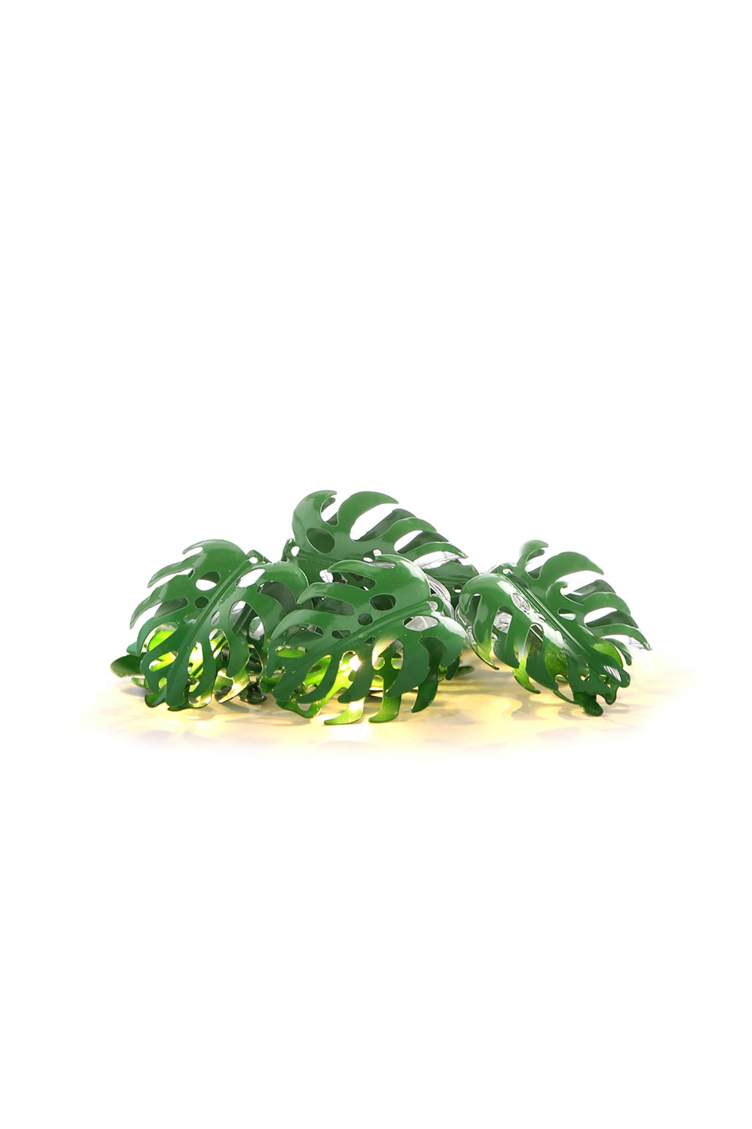 Luci con filo e foglie