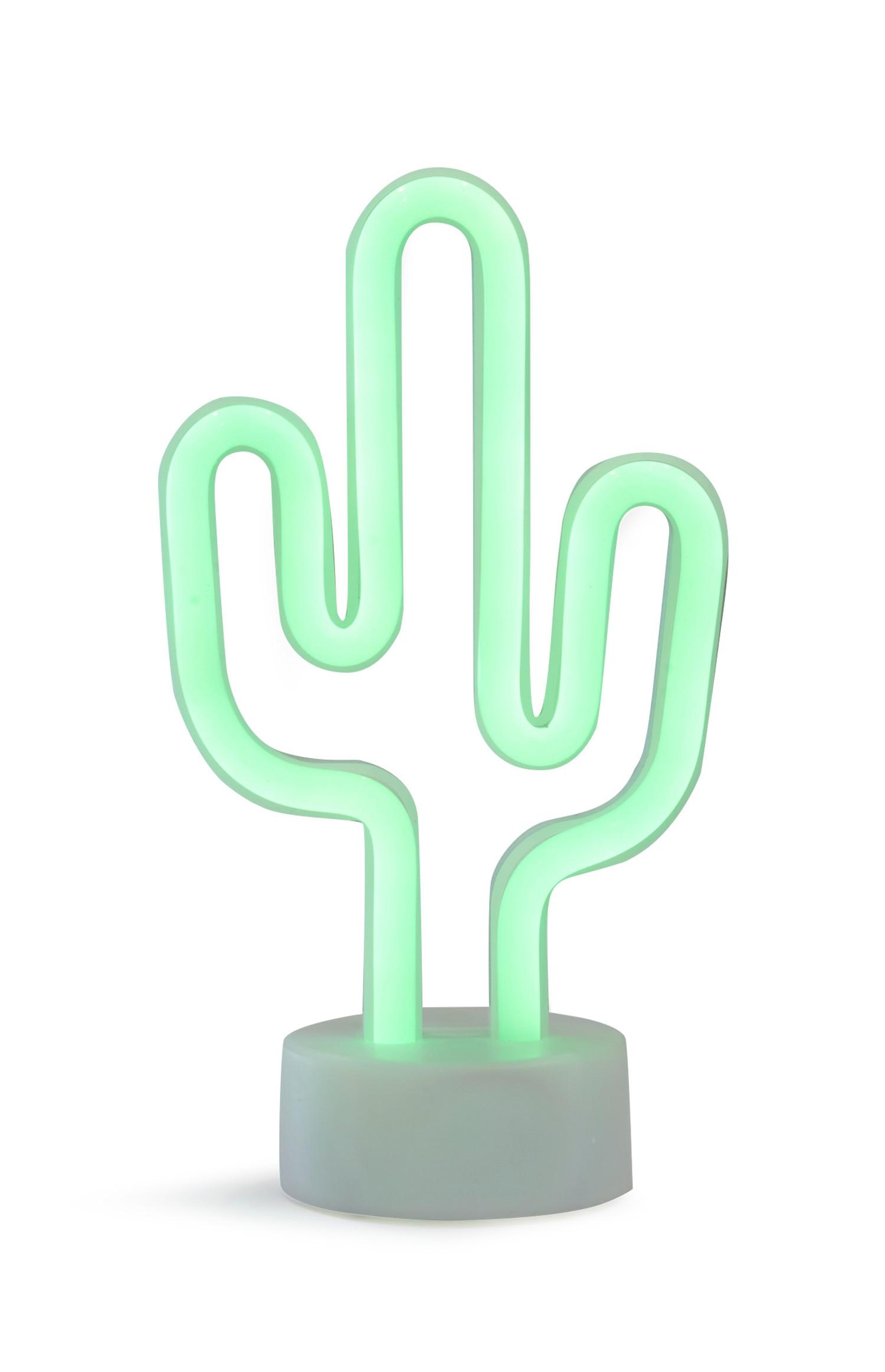 Lampada neon cactus