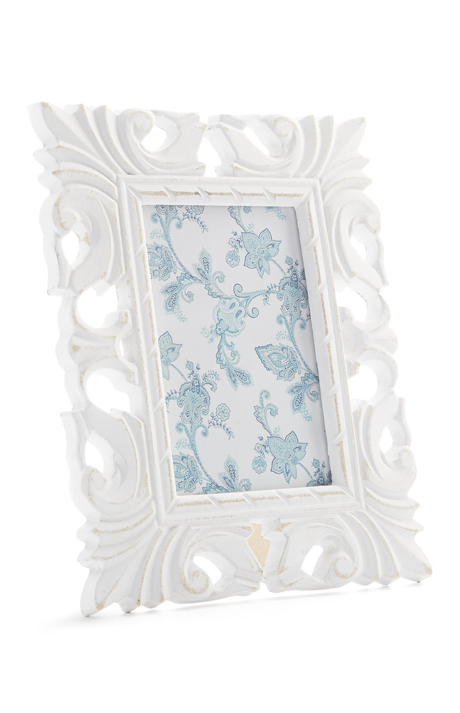 Cornice portafoto bianca