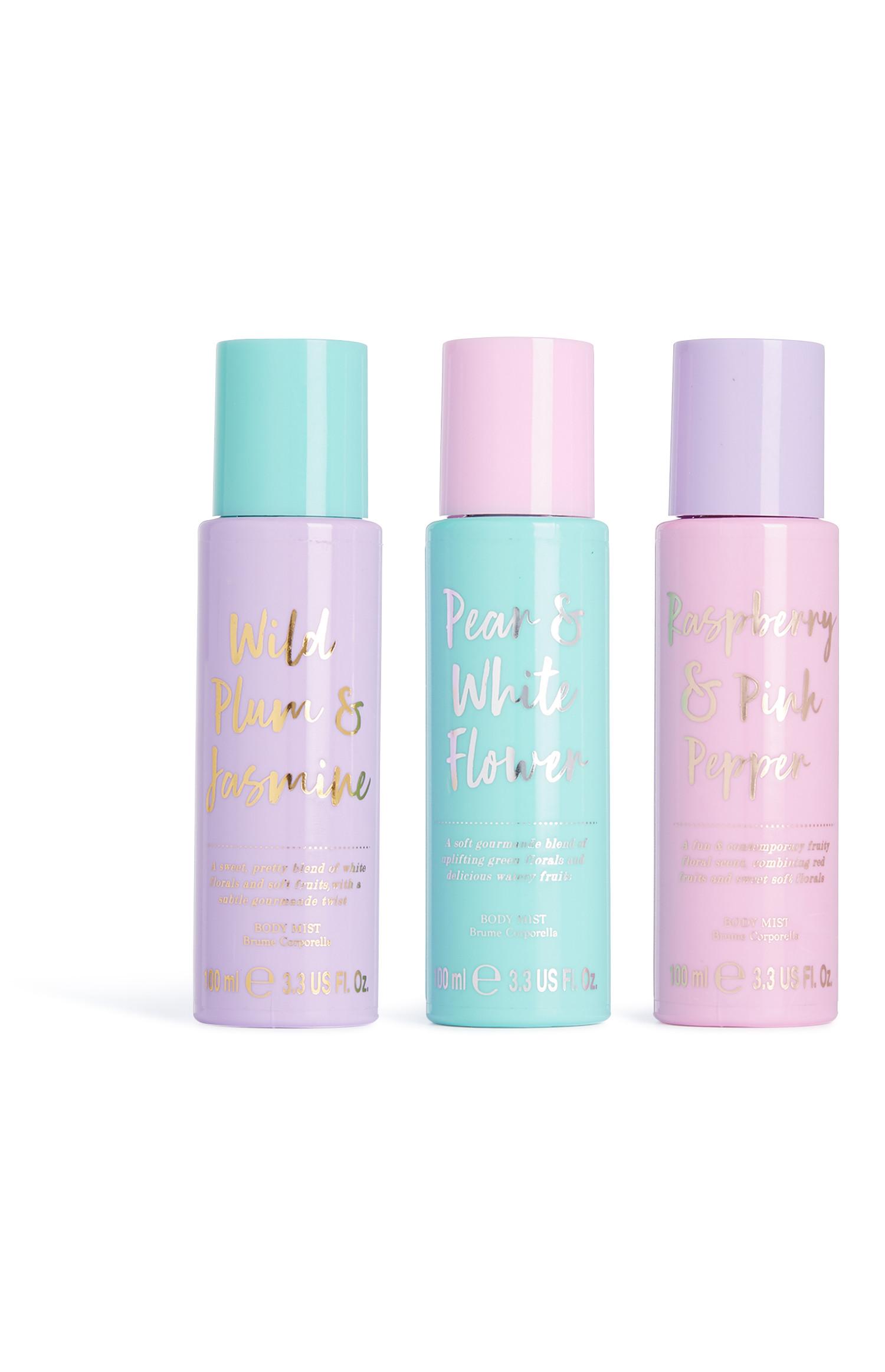 3 spray per il corpo