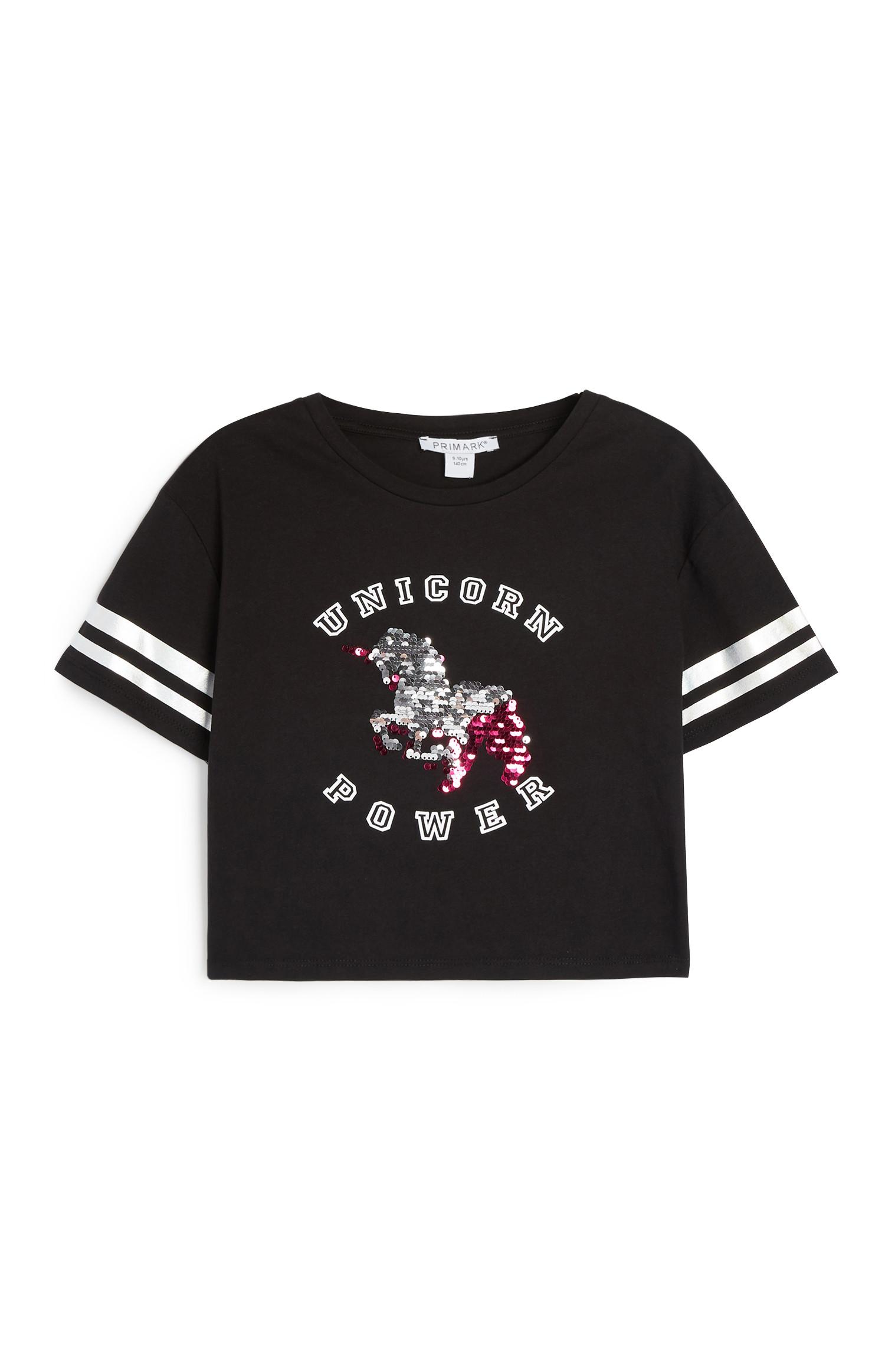 Top mit Pailletten-Einhorn (Teeny Girls)