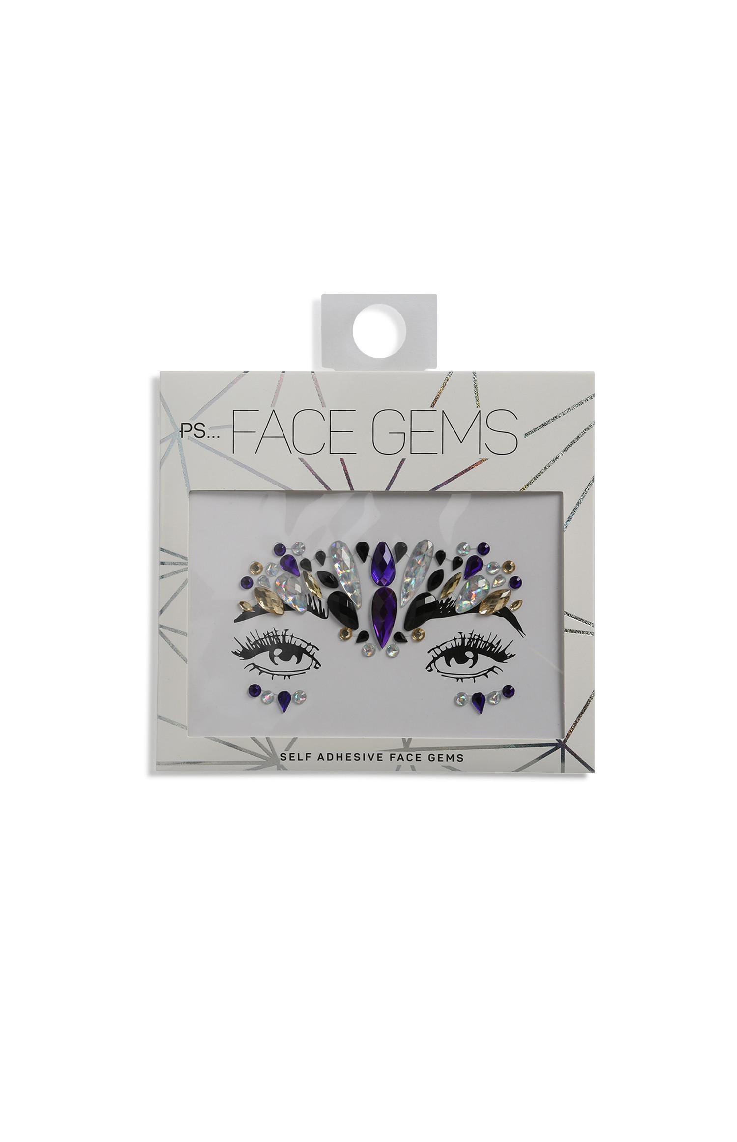 Strass viola per il viso