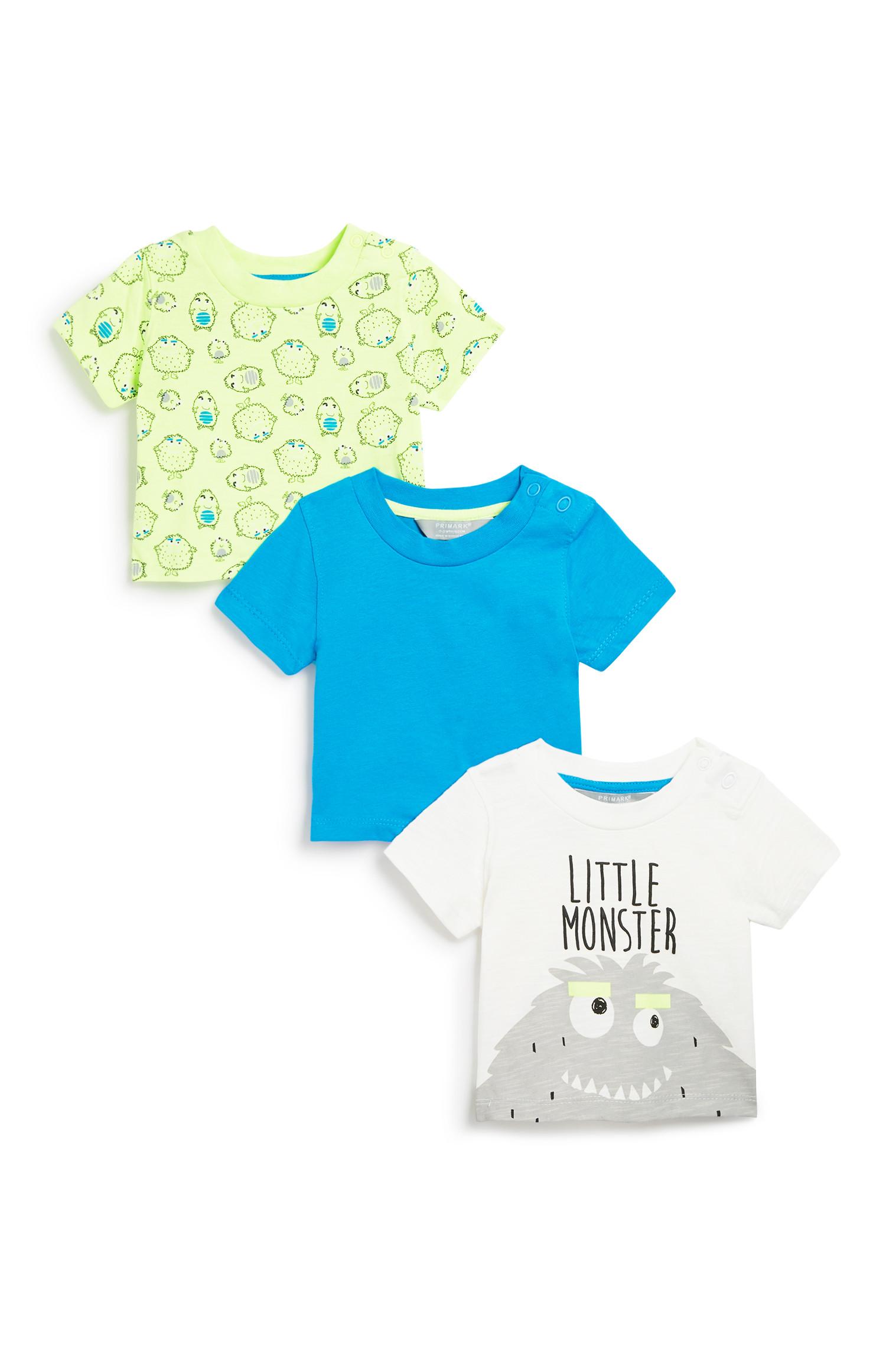 Kurzärmliges T-Shirt für Babys (J), 3er-Pack 