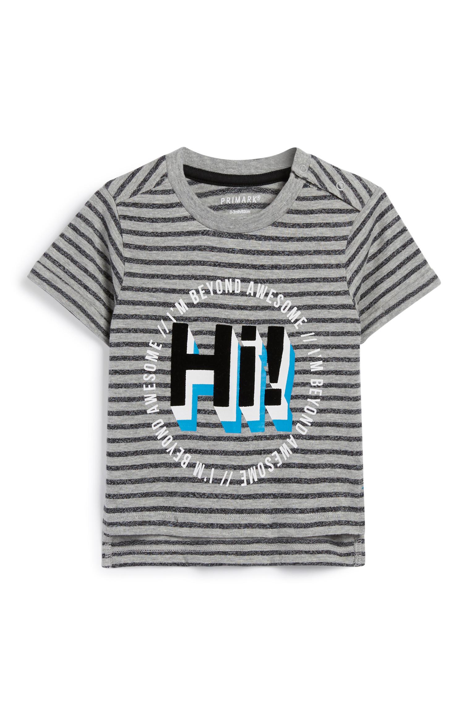 T-Shirt mit Slogan für Babys (J)