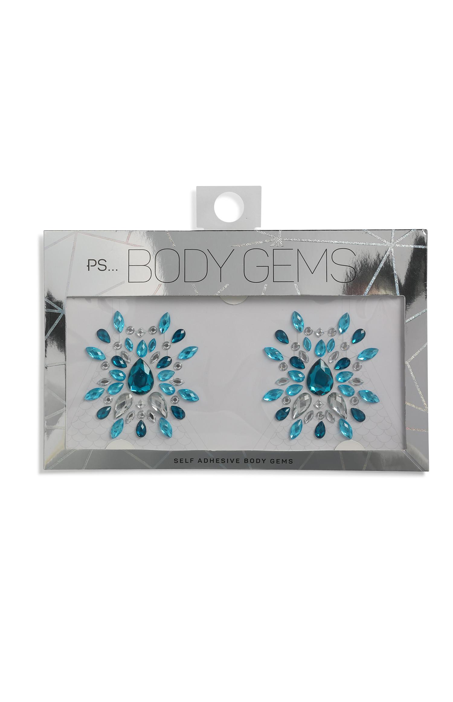 Strass blu per il corpo