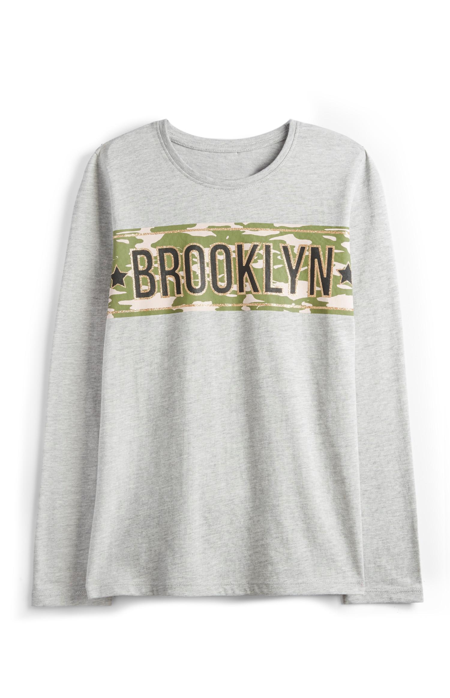 Graues Brooklyn T-Shirt (Teeny Girls)