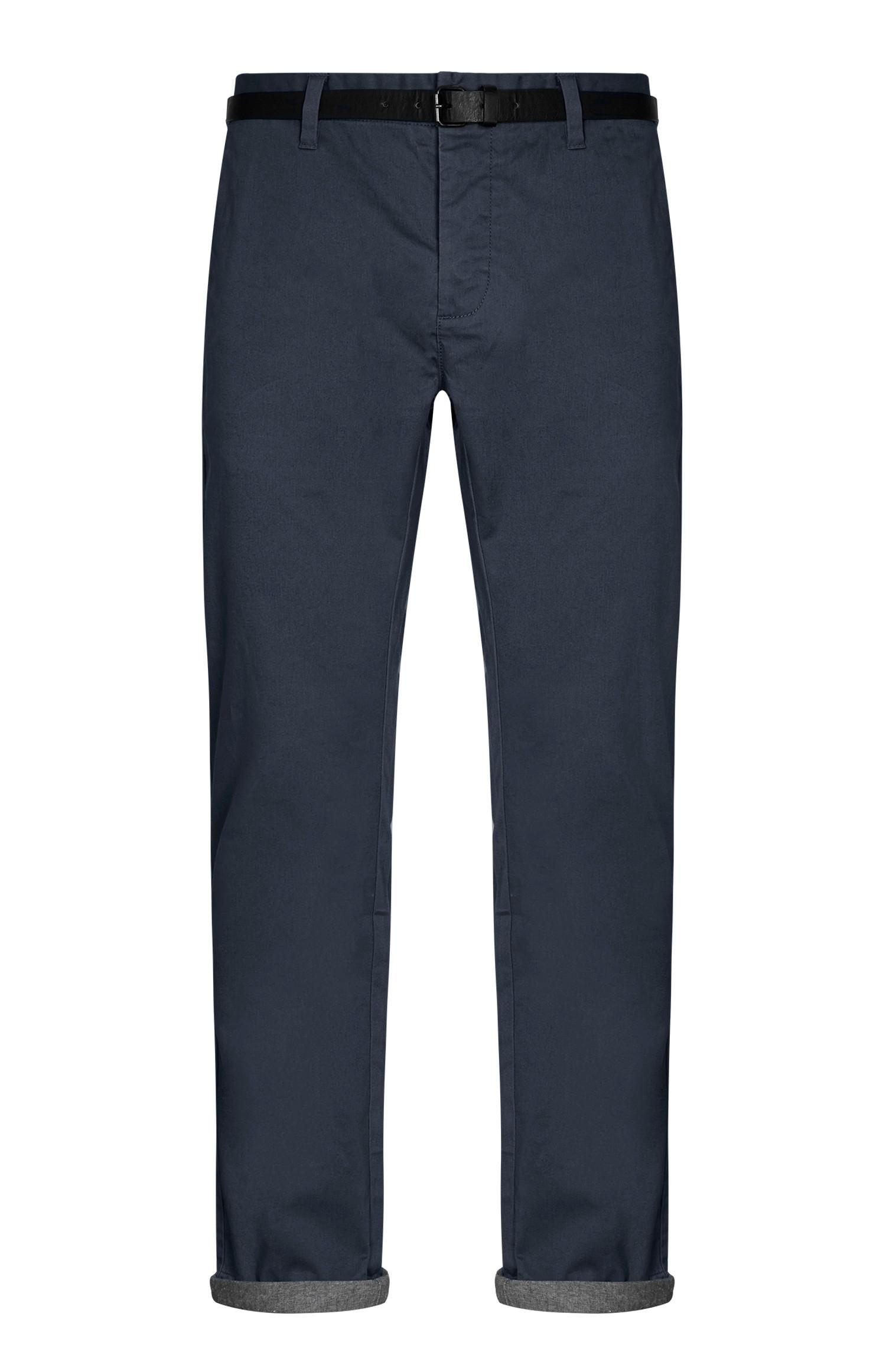 Graue Chinohose