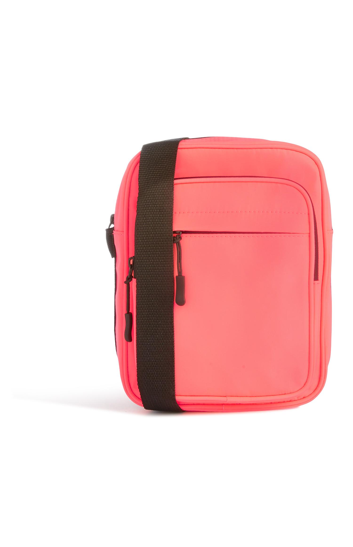 Roze nylon schoudertas