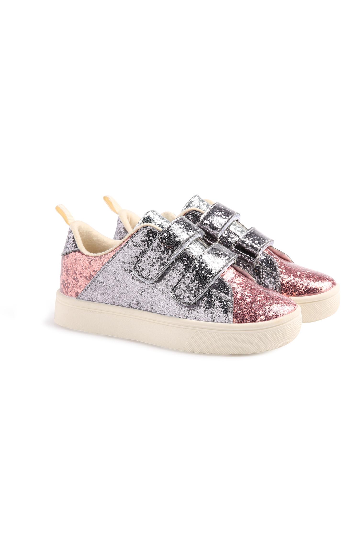 Trainer multicolore con glitter