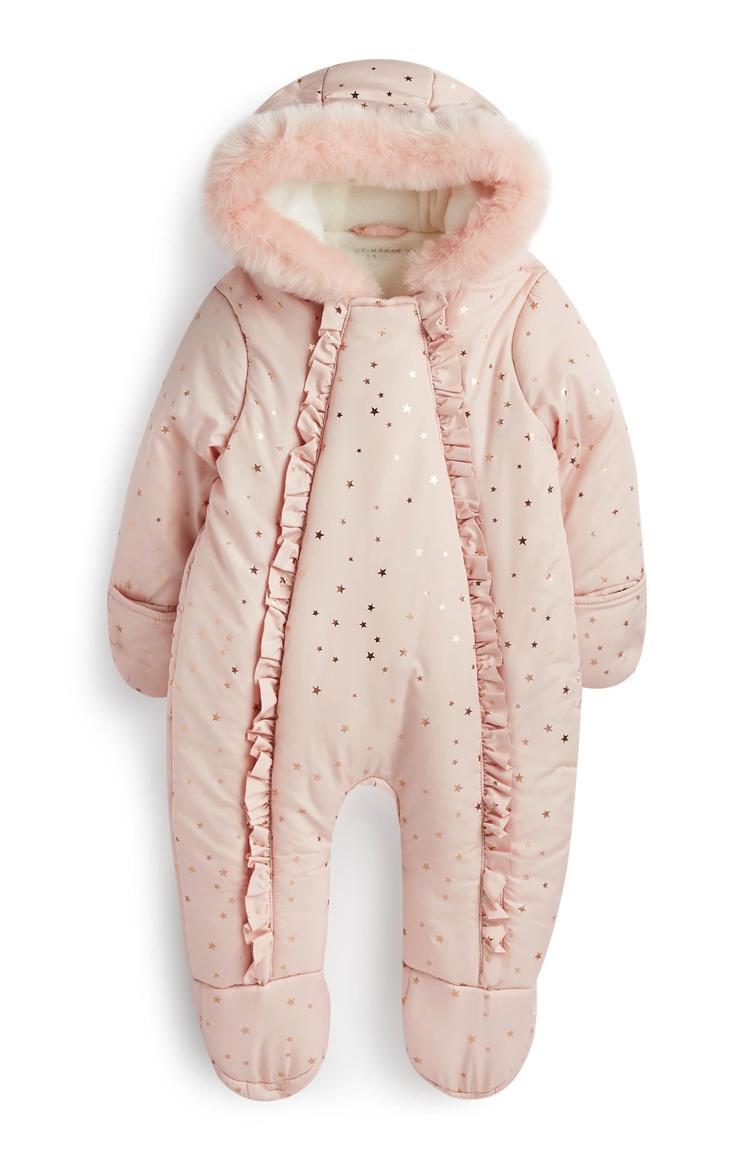 Tuta da neve rosa da neonata