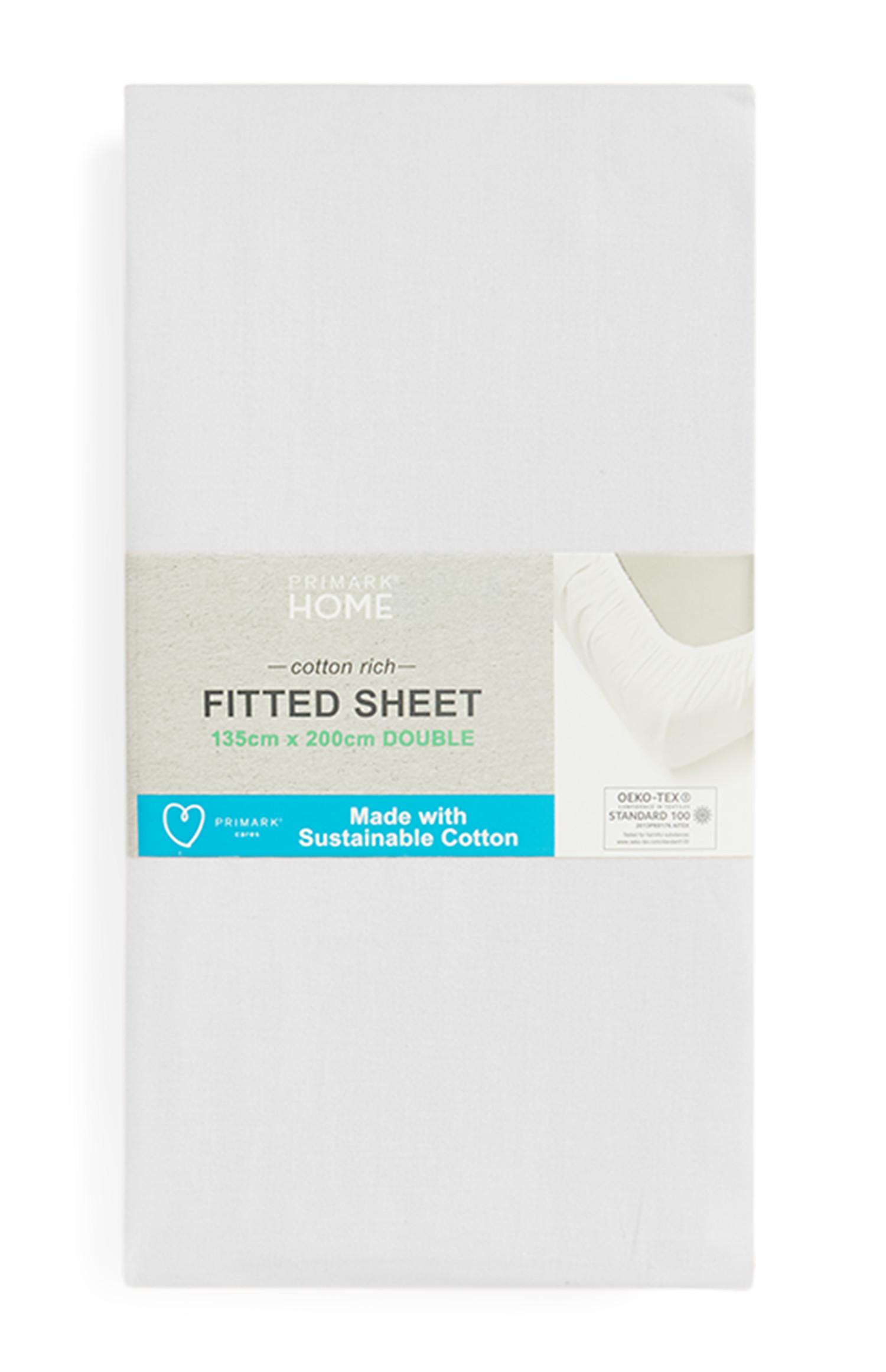 Lenzuolo matrimoniale con angoli in cotone sostenibile