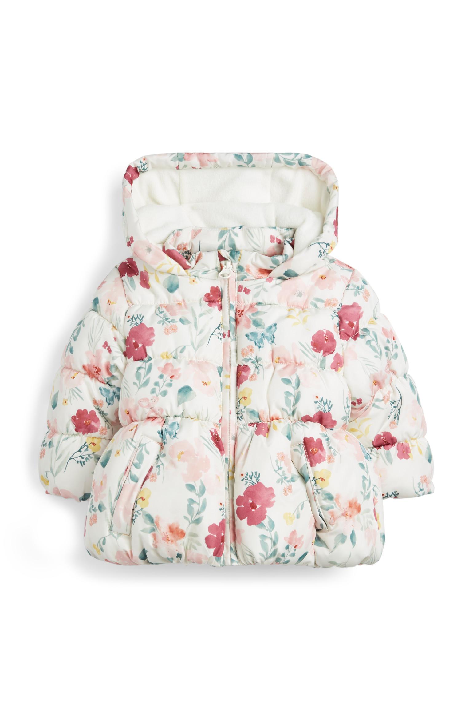 Giacca imbottita bianca da bimba