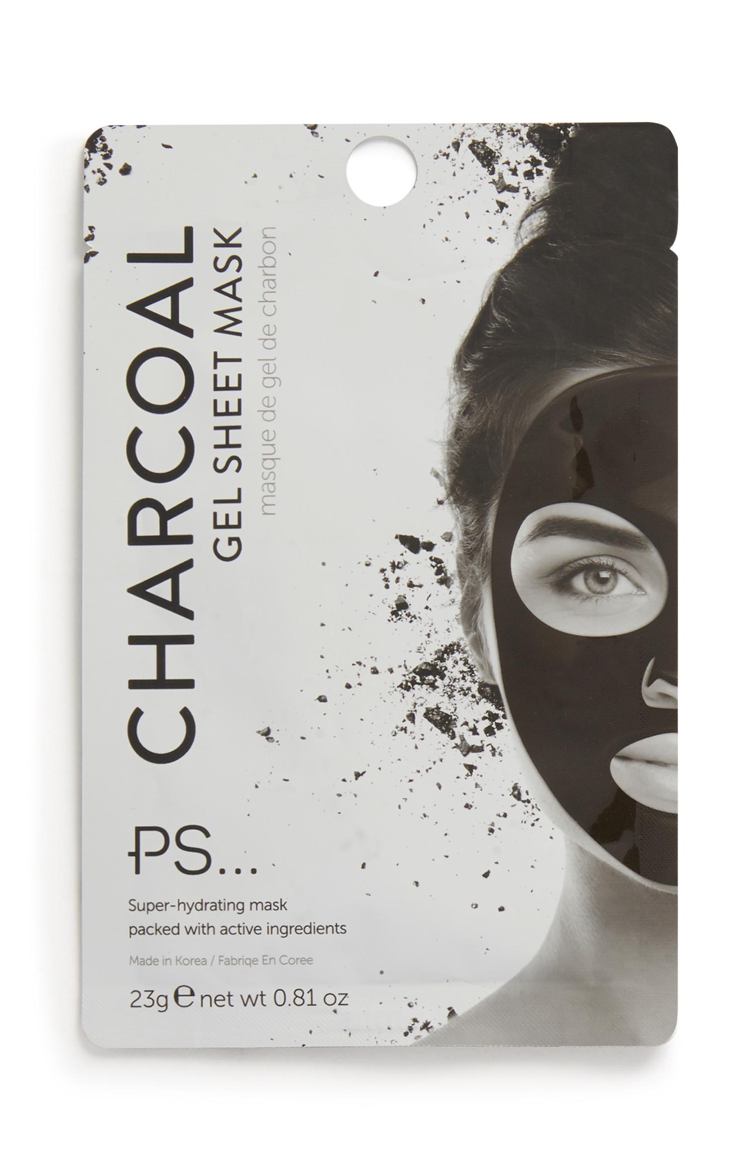 Maschera in tessuto al carbone