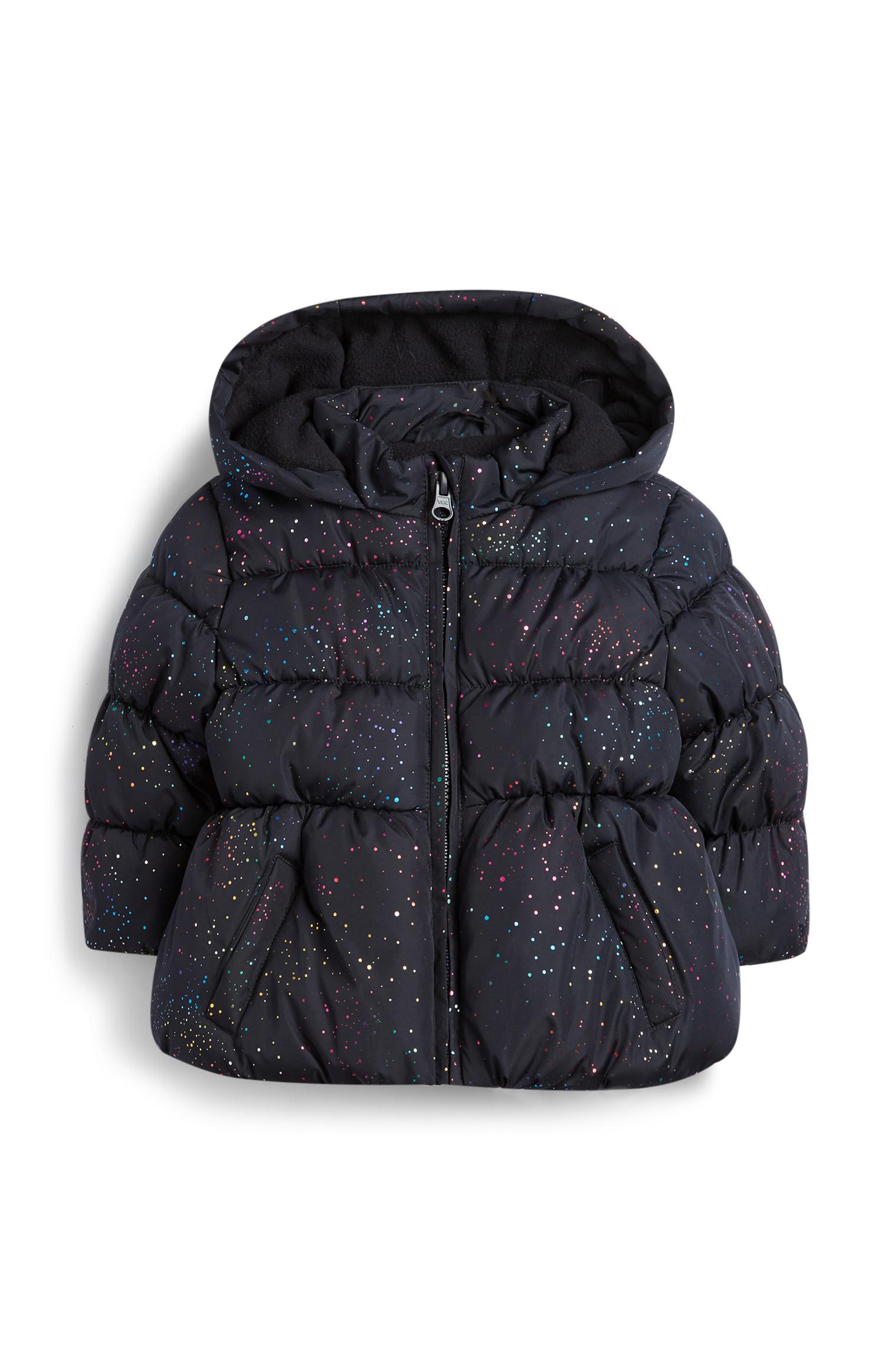 Giacca imbottita blu navy da bimba