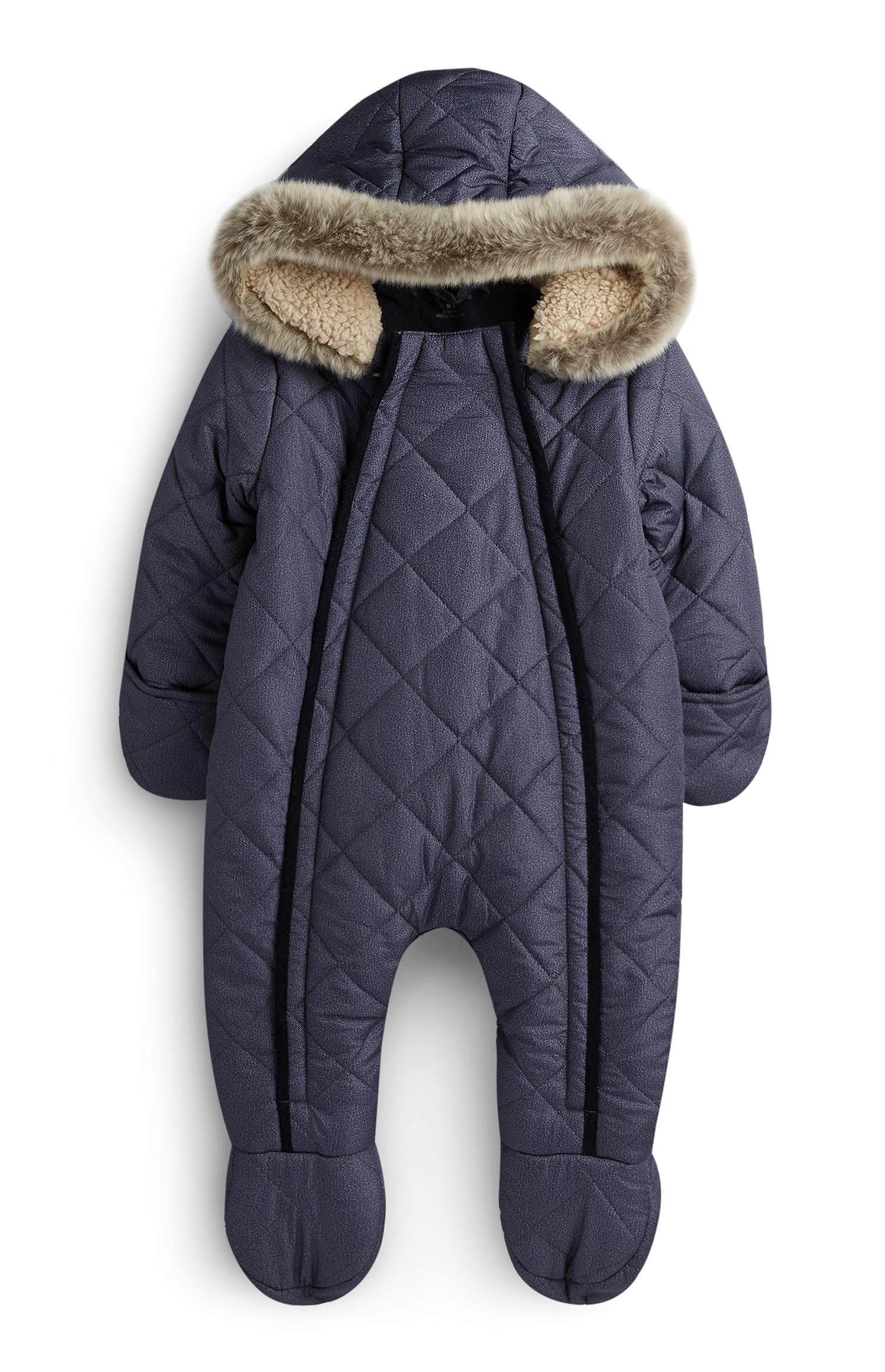 Tuta da neve grigia da neonato