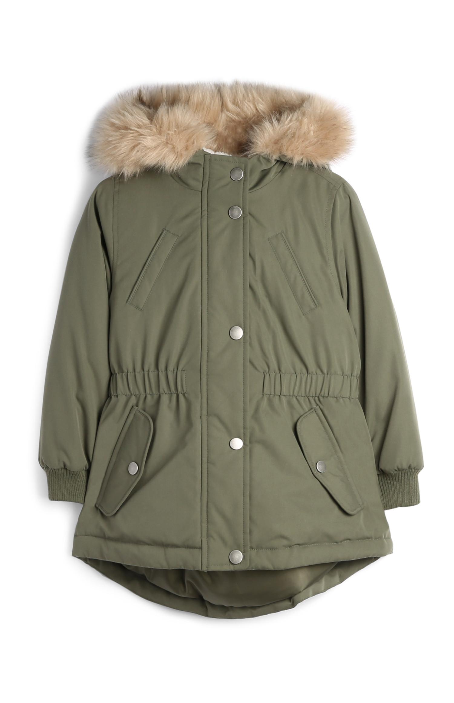 Khakifarbener Parka (kleine Mädchen)