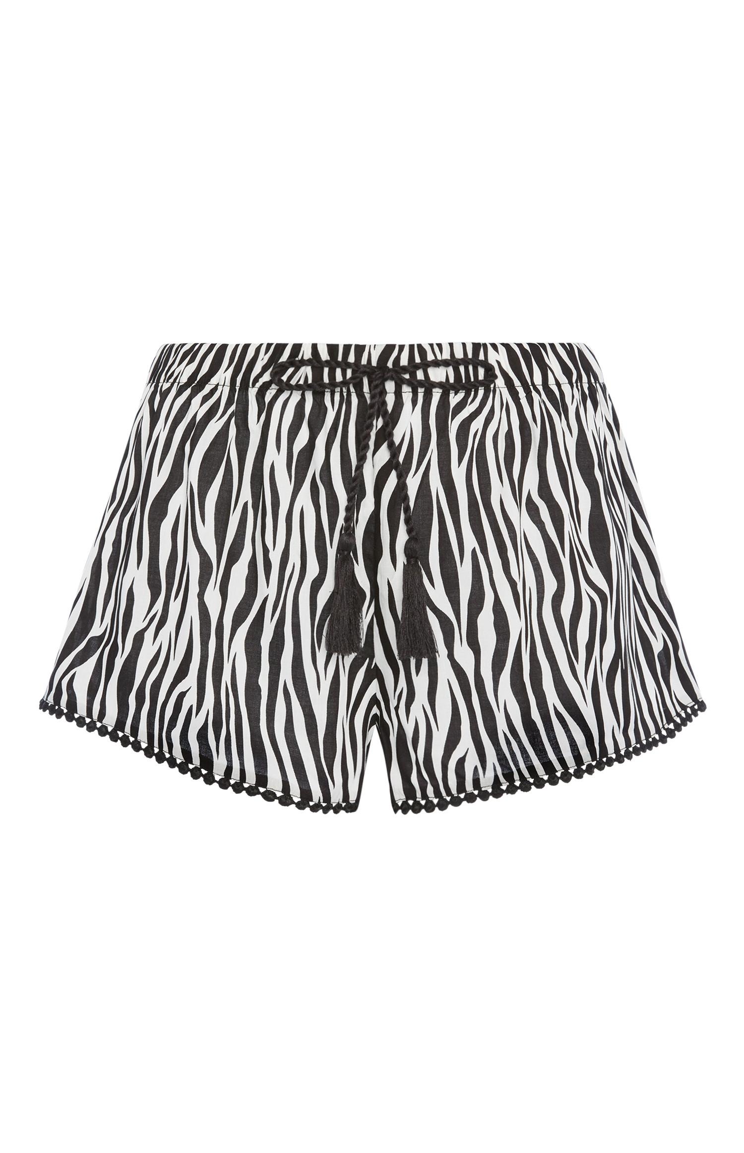 Short met zebraprint