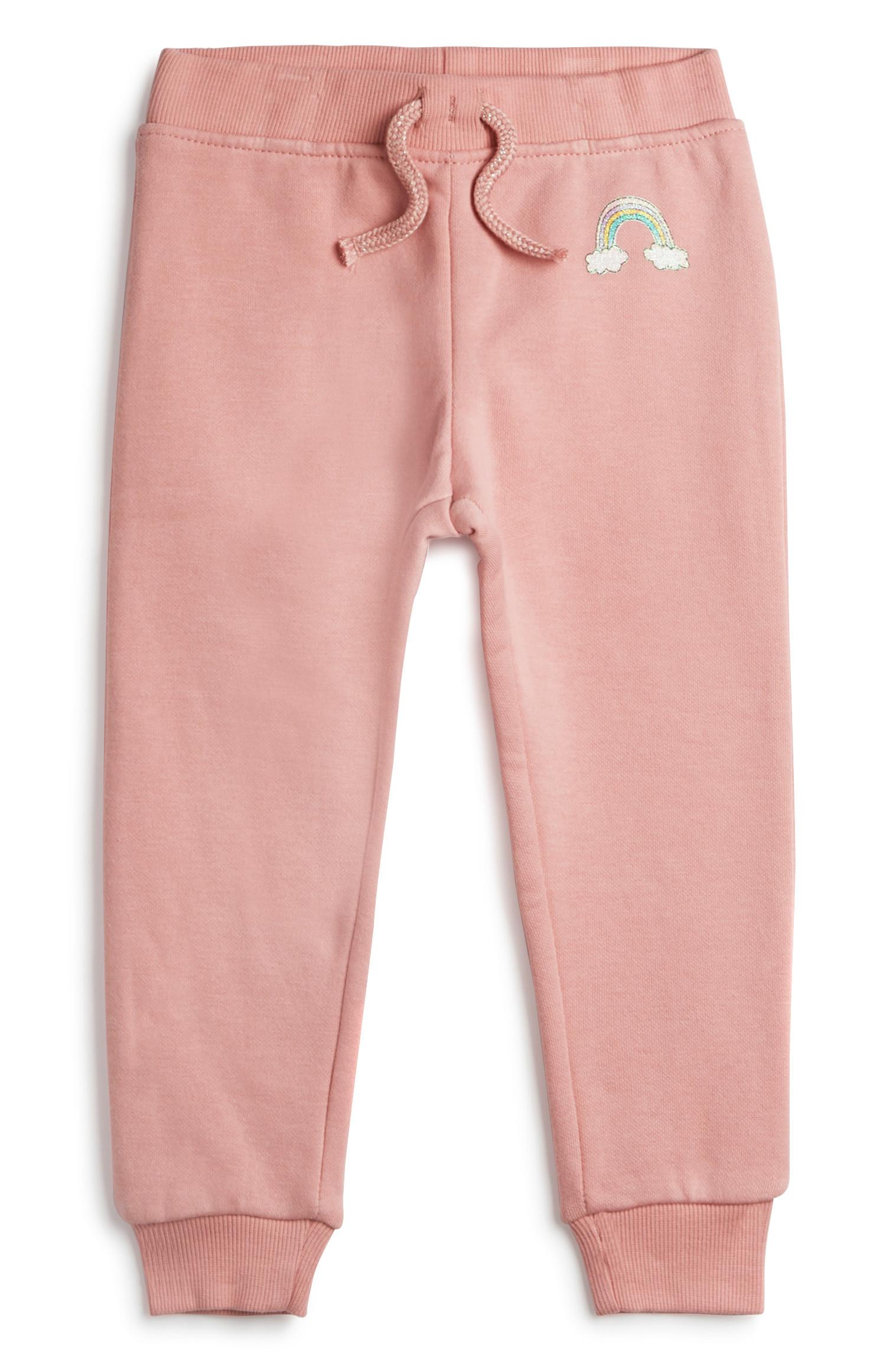 Pantaloni della tuta rosa da bimba