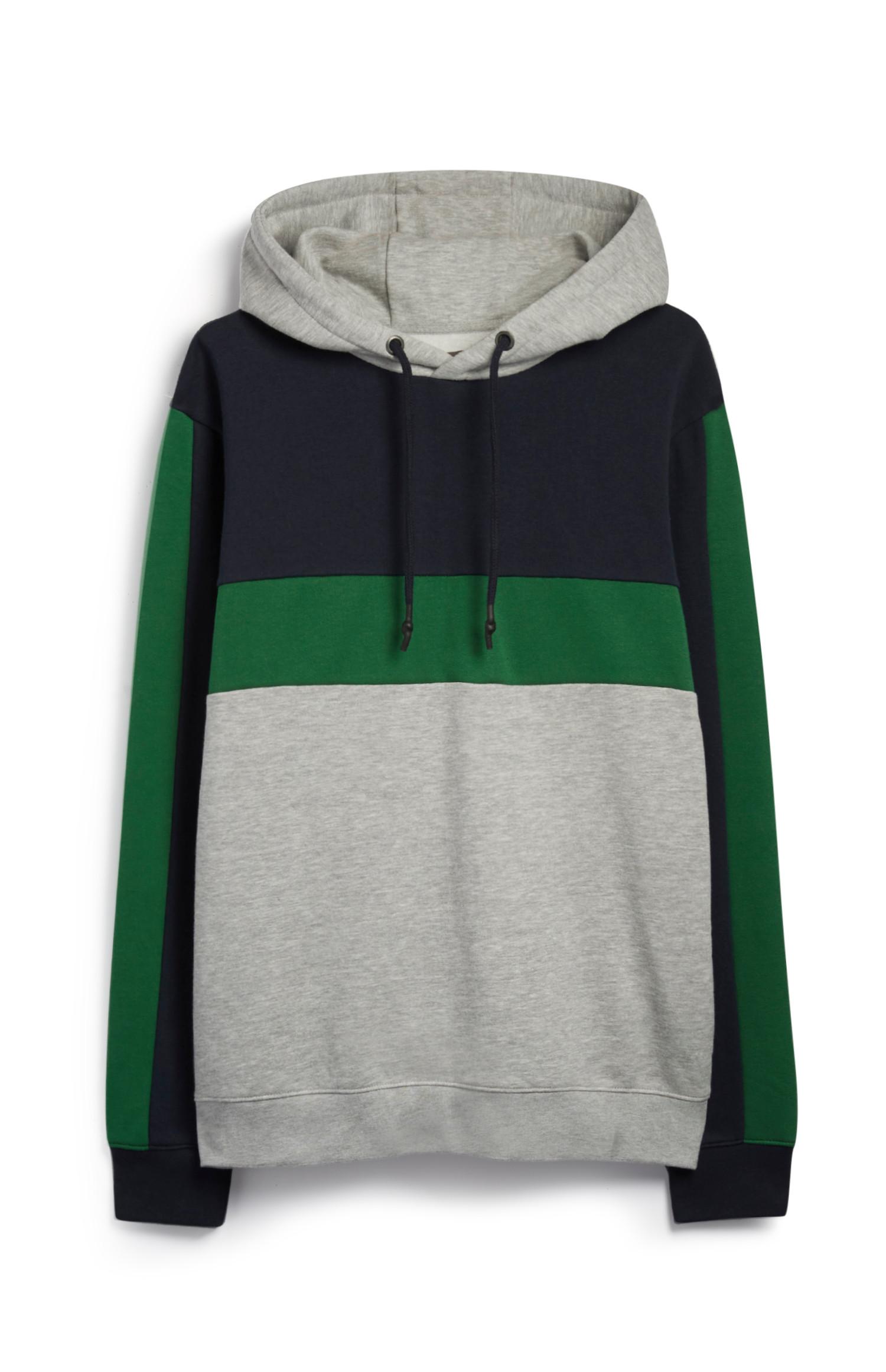 Kapuzenpullover im Farbblock-Design